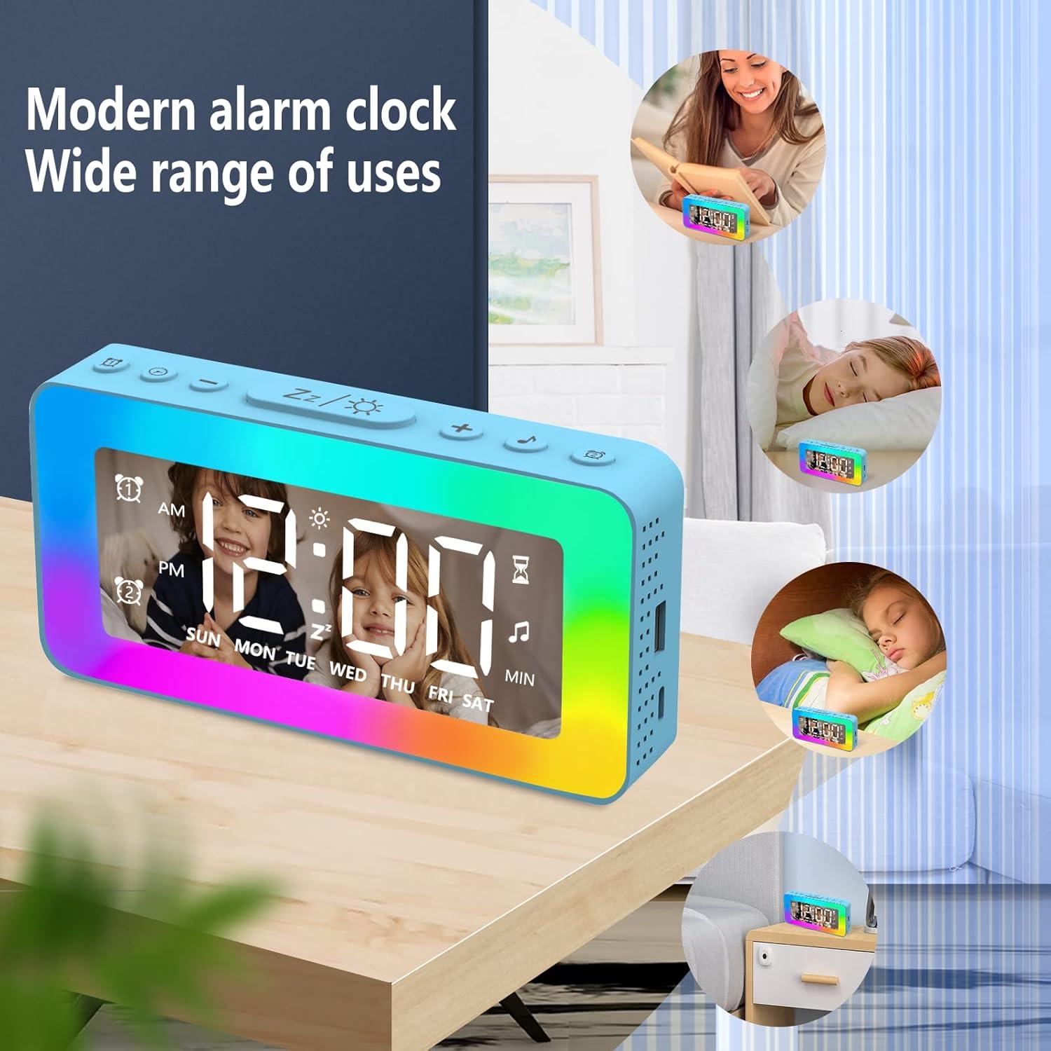 Reloj Despertador Digital SPLITSKY para Niños con Luz LED