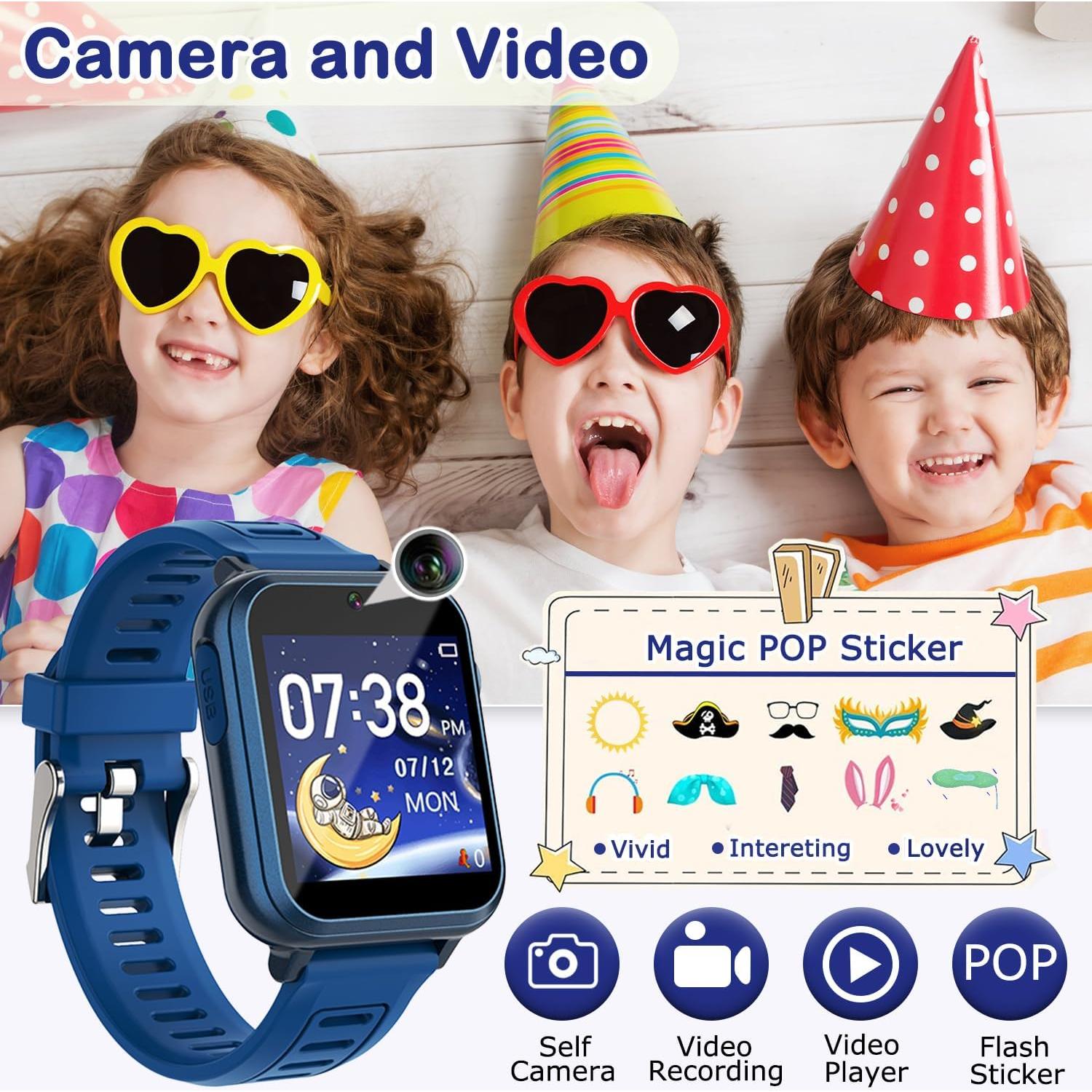 Reloj Inteligente Cosjoype S16 para Niños 24 Juegos HD