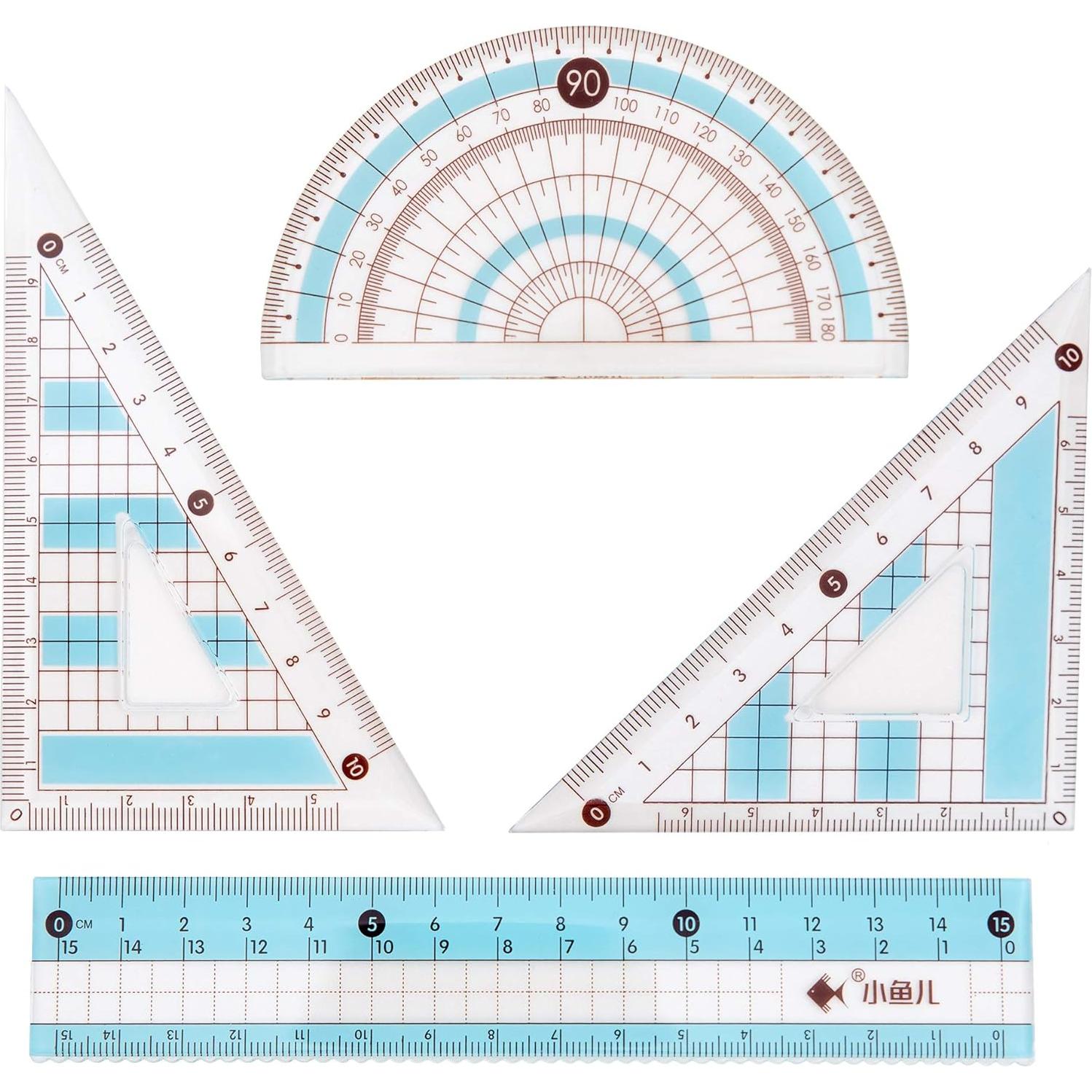 Juego de compás Waremew 8 piezas con caja irrompible