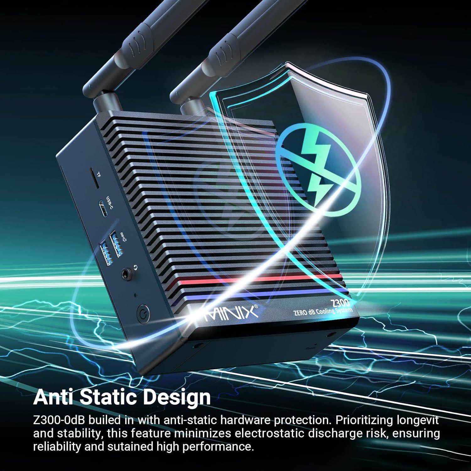 MINIX Mini PC NEO Z300-0dB 16GB 512GB Windows 11 Pro