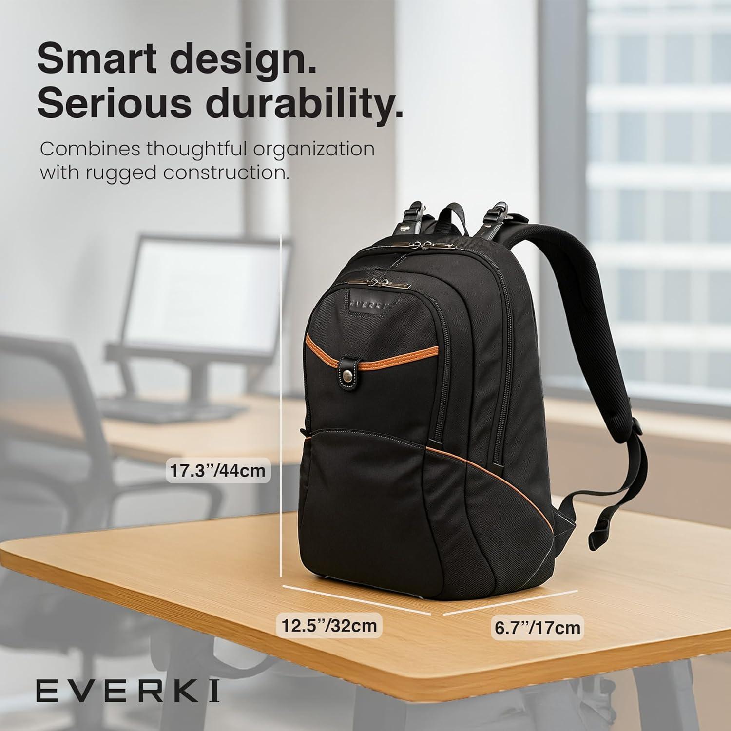 Mochila para Laptop EVERKI Glide 17.3" Resistente y Reflectante