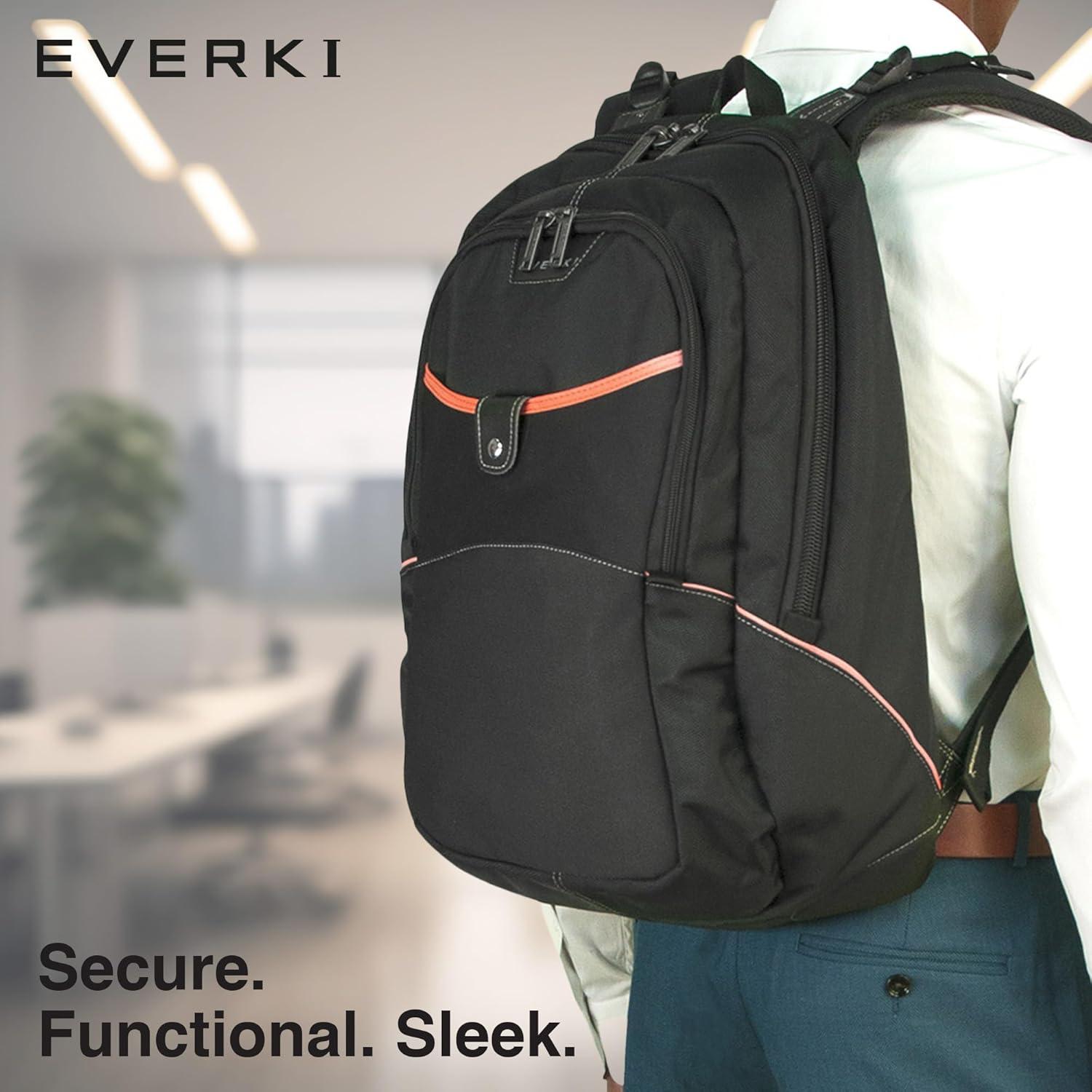 Mochila para Laptop EVERKI Glide 17.3" Resistente y Reflectante