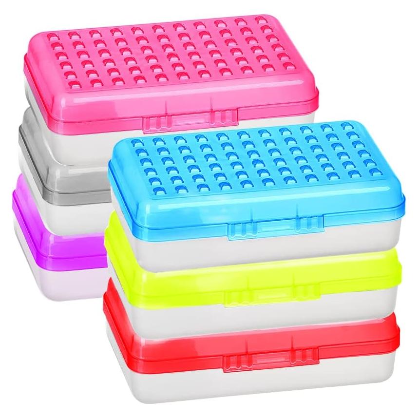 Caja de Lápices Plástico Emraw 6 Colores Organizador