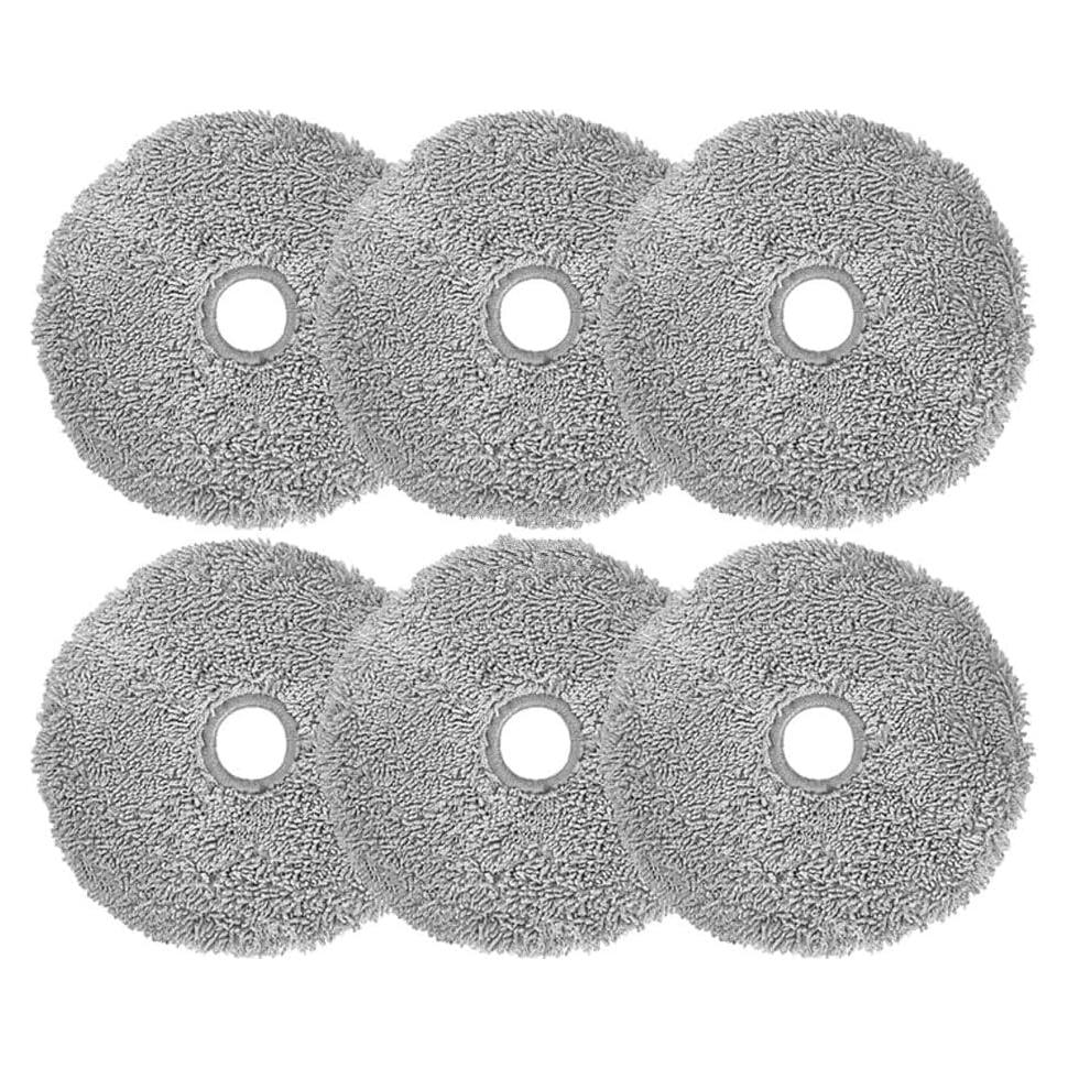 6 Almohadillas de Mopa Lavables para Aspiradora Lydsto W2