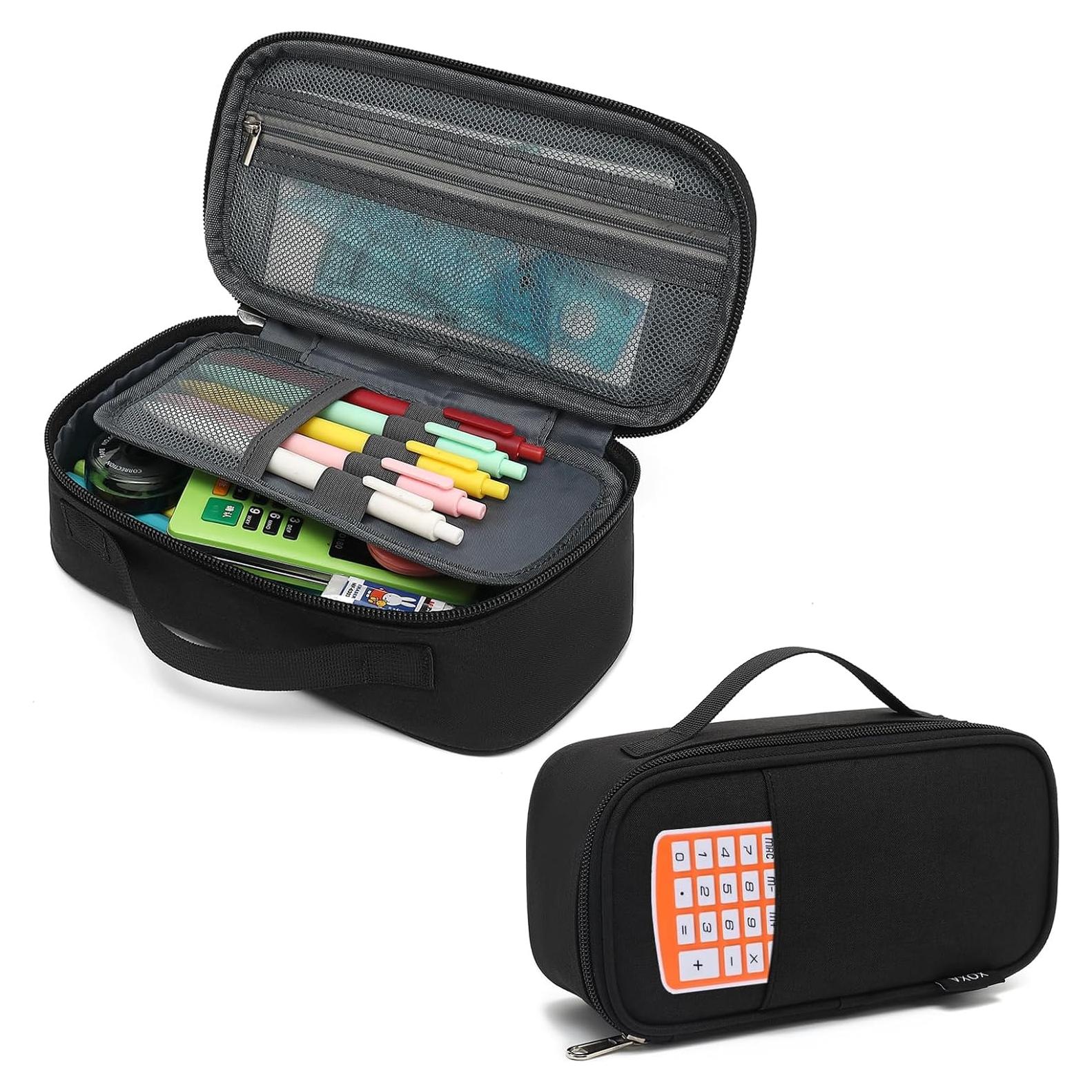 Estuche de Lápices XQXA PC-2216-BT Negro Gran Capacidad