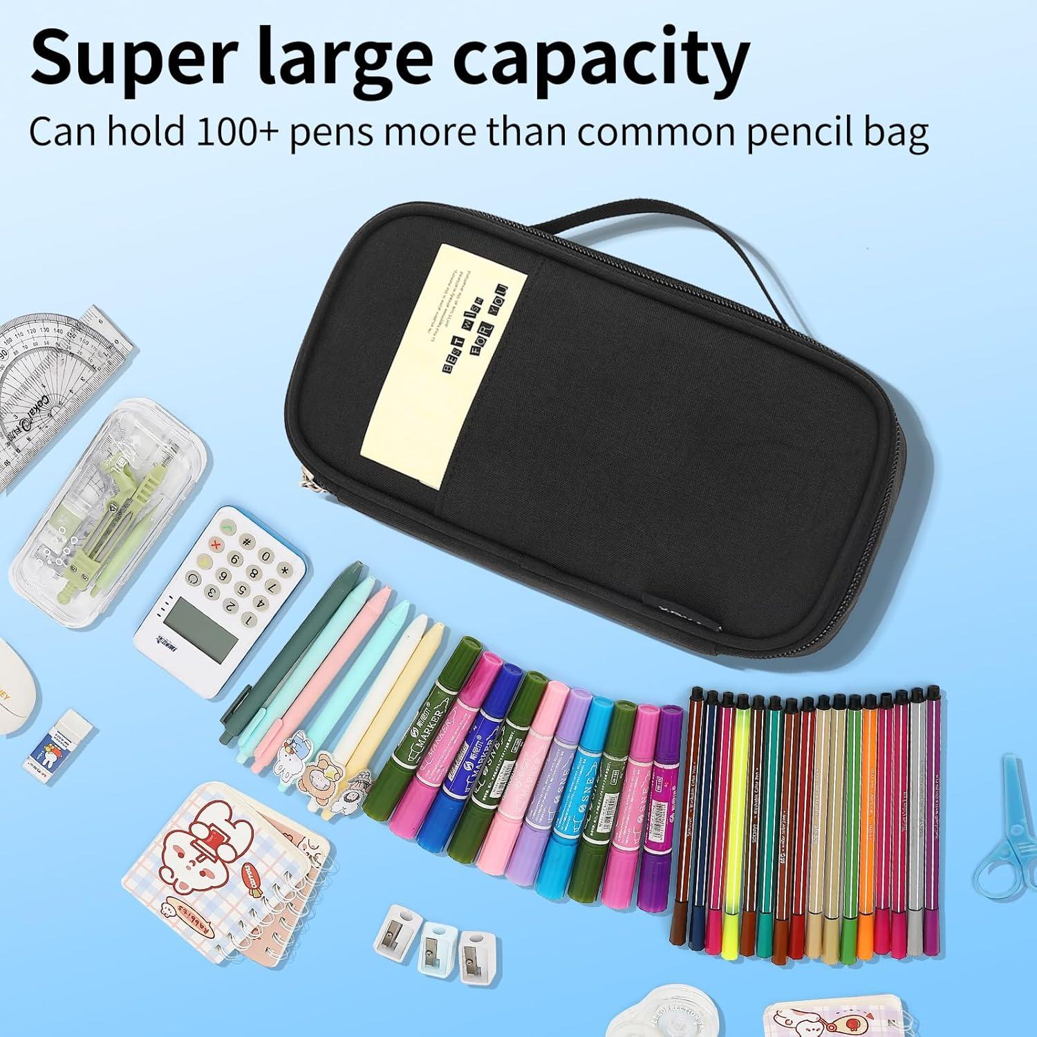 Estuche de Lápices XQXA PC-2216-BT Negro Gran Capacidad