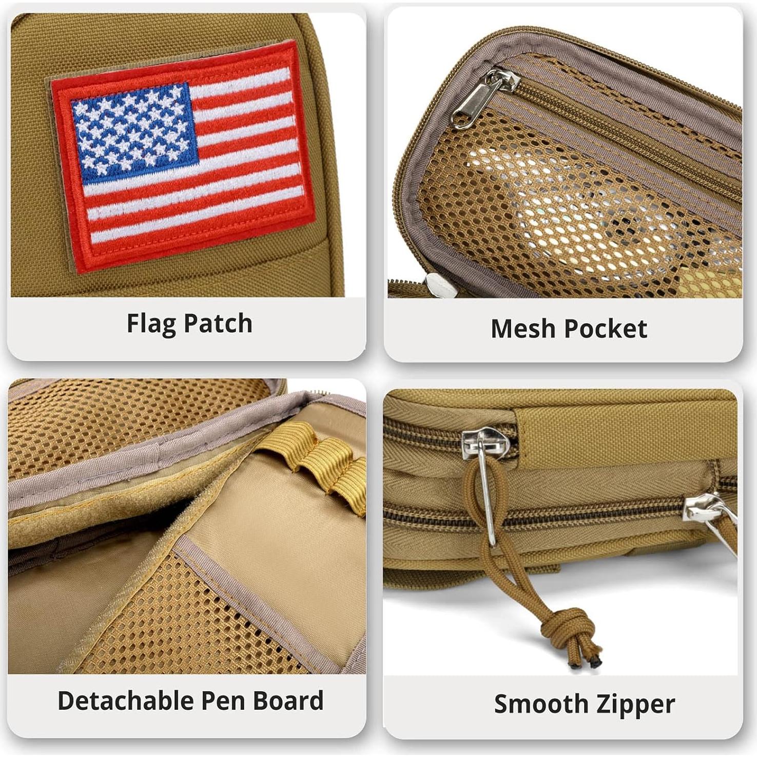 Estuche de Lápices Atripack Marrón Gran Capacidad 22x10cm