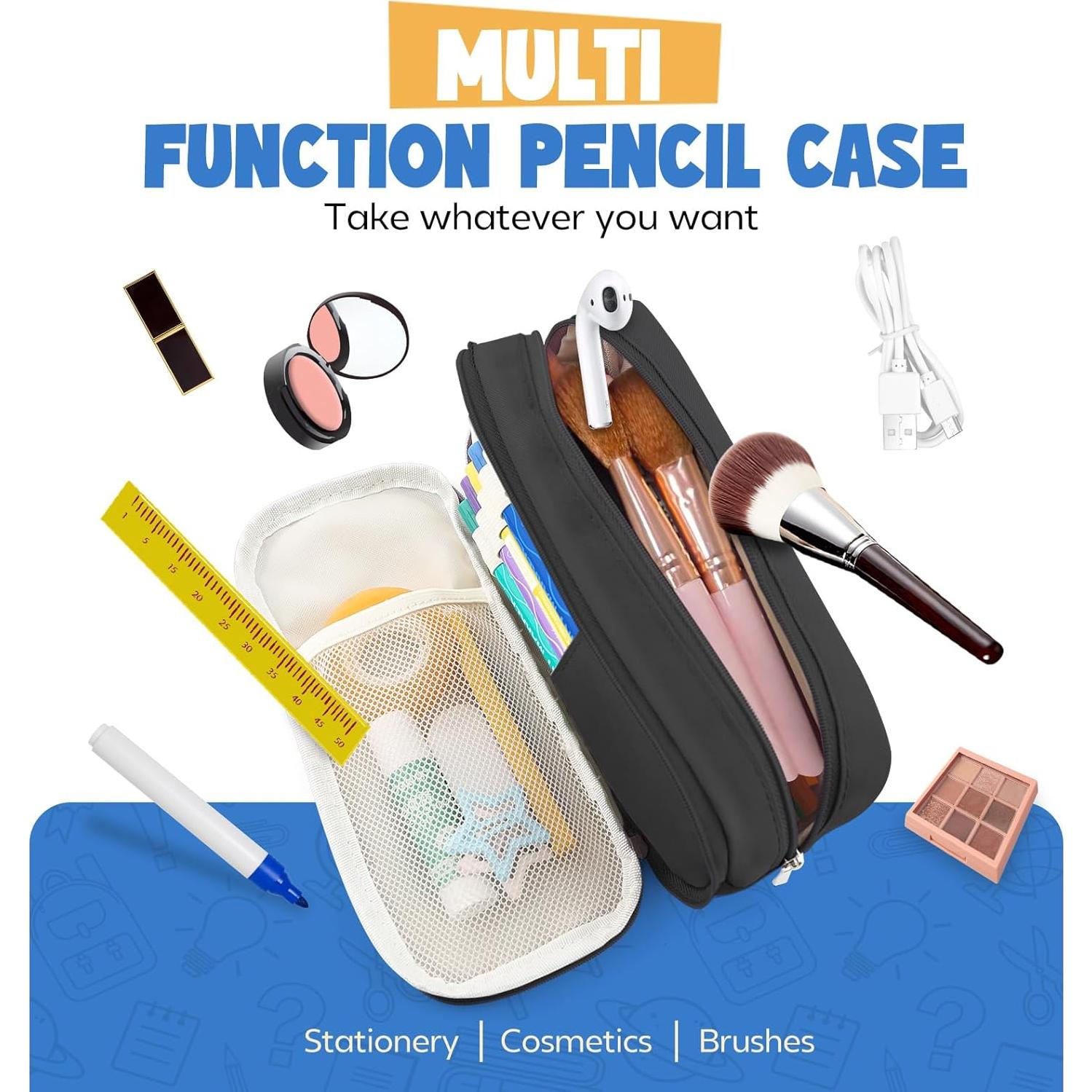 Estuche de Lápices DF-PC-001 Negro Gran Capacidad