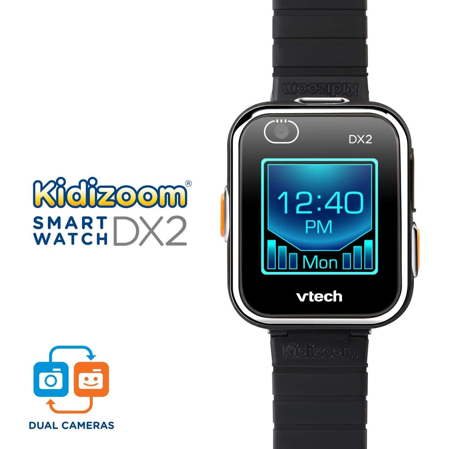Reloj Inteligente VTech KidiZoom DX2 para Niños, Negro