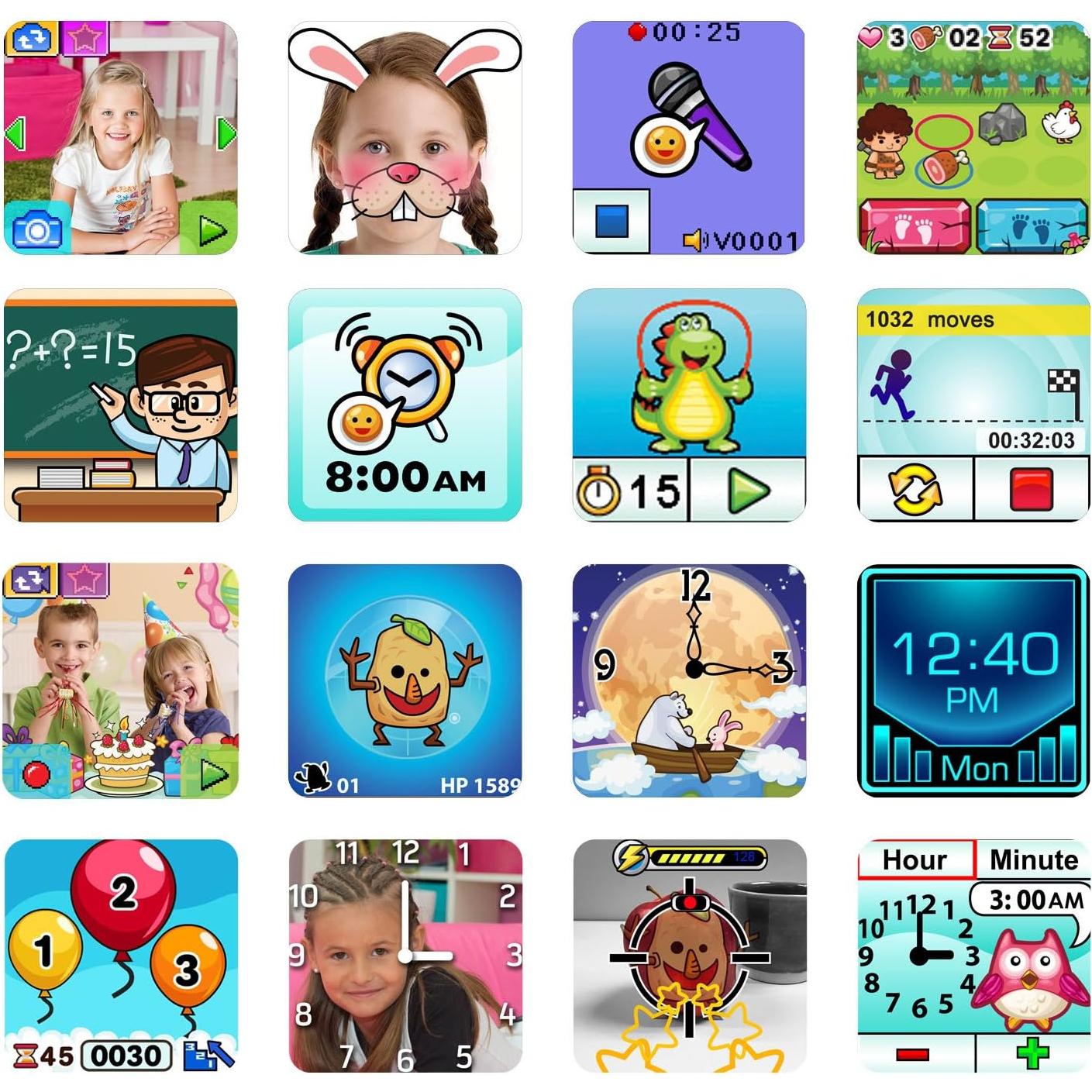 Reloj Inteligente VTech KidiZoom DX2 para Niños, Negro