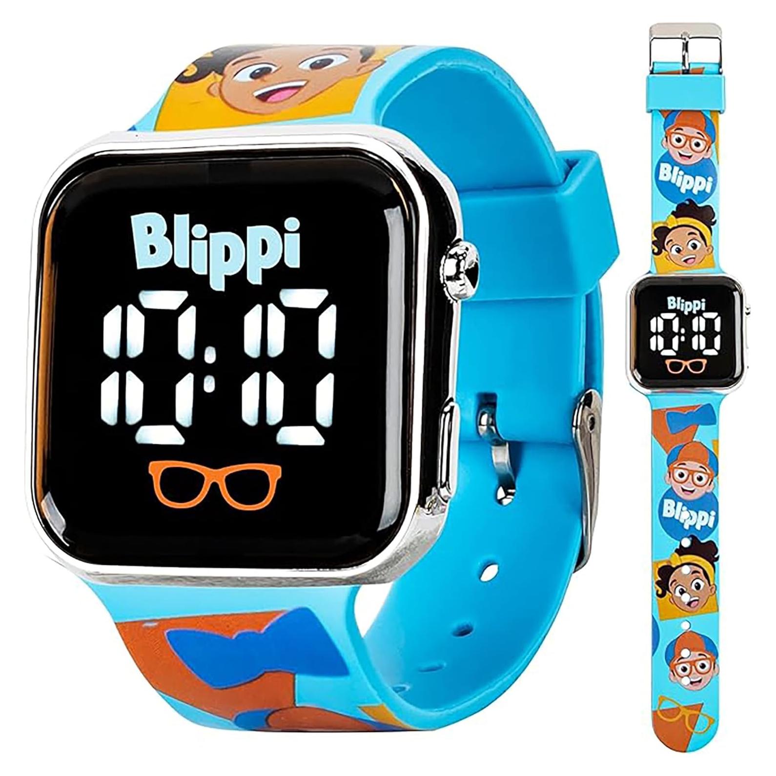 Reloj LED para Niños Blippi - Correa Azul Interactiva