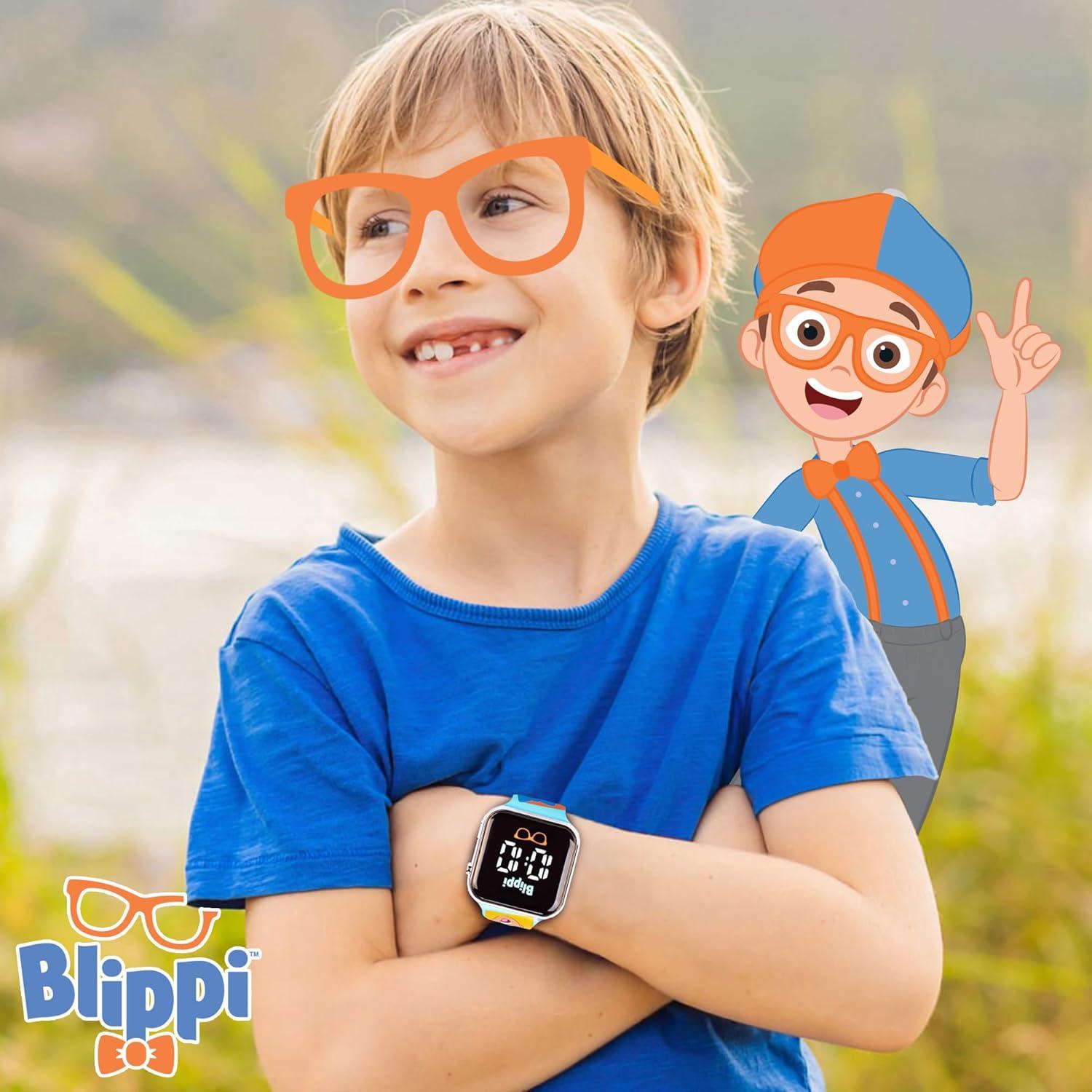 Reloj LED para Niños Blippi - Correa Azul Interactiva