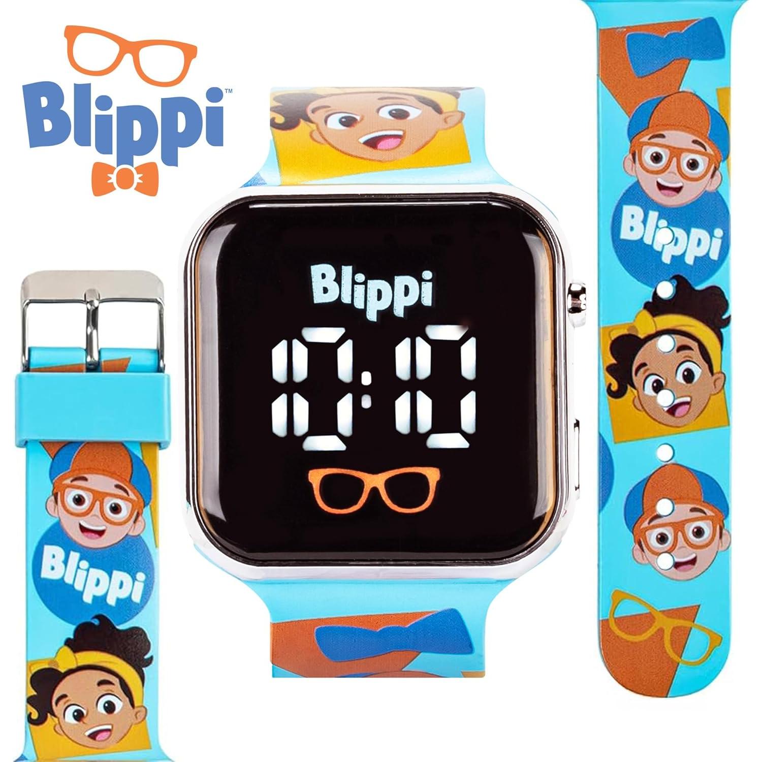 Reloj LED para Niños Blippi - Correa Azul Interactiva