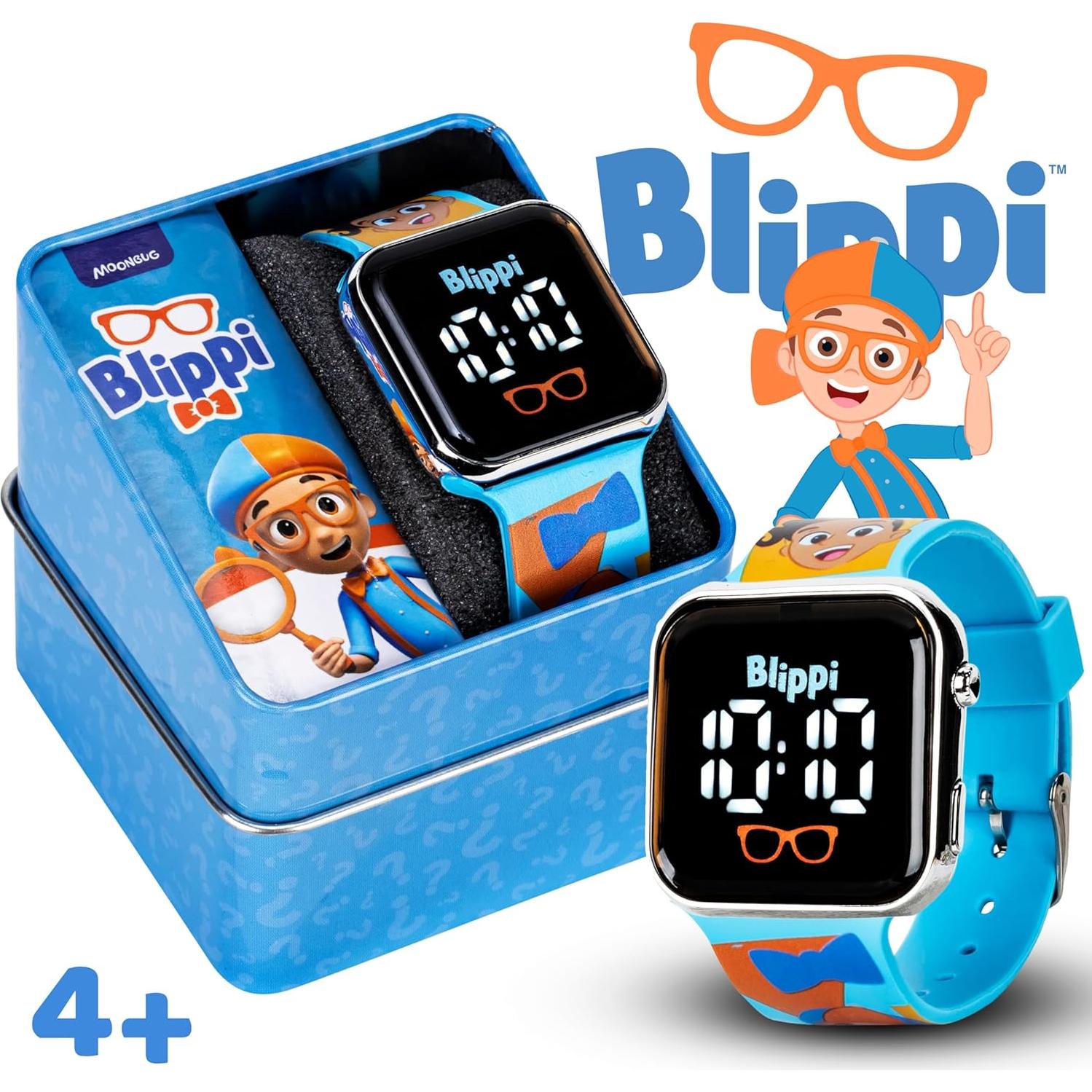 Reloj LED para Niños Blippi - Correa Azul Interactiva