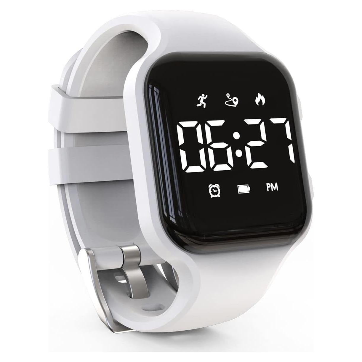 Reloj Digital Focwony para Niños con Contador de Pasos LED