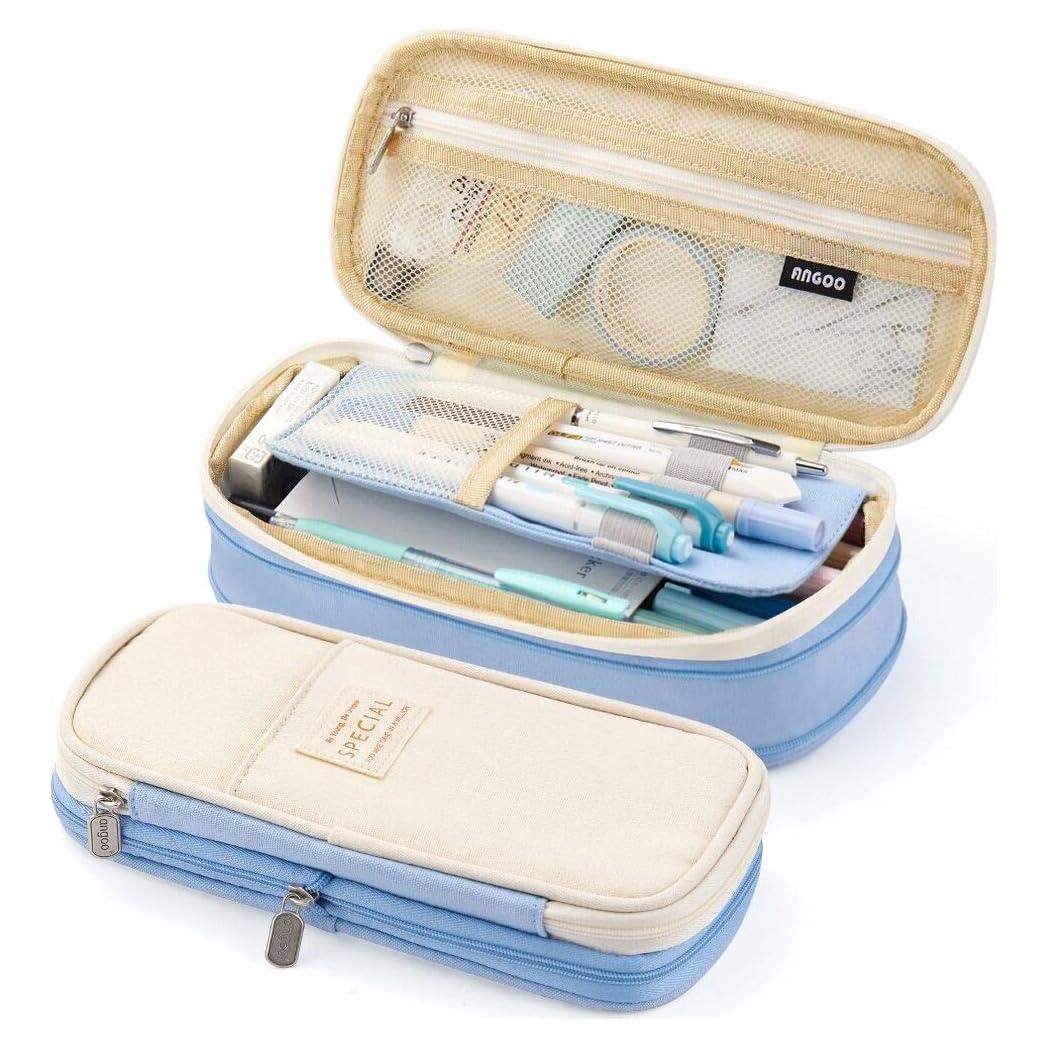 Estuche de Lápiz EASTHILL Azul Claro 22x10.5cm Gran Capacidad