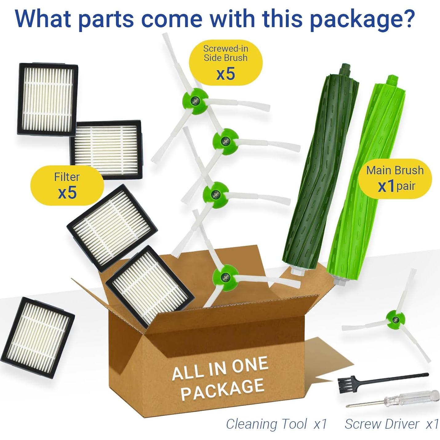 Kit de Accesorios para Aspiradora Robótica iRobot Roomba i1-i8