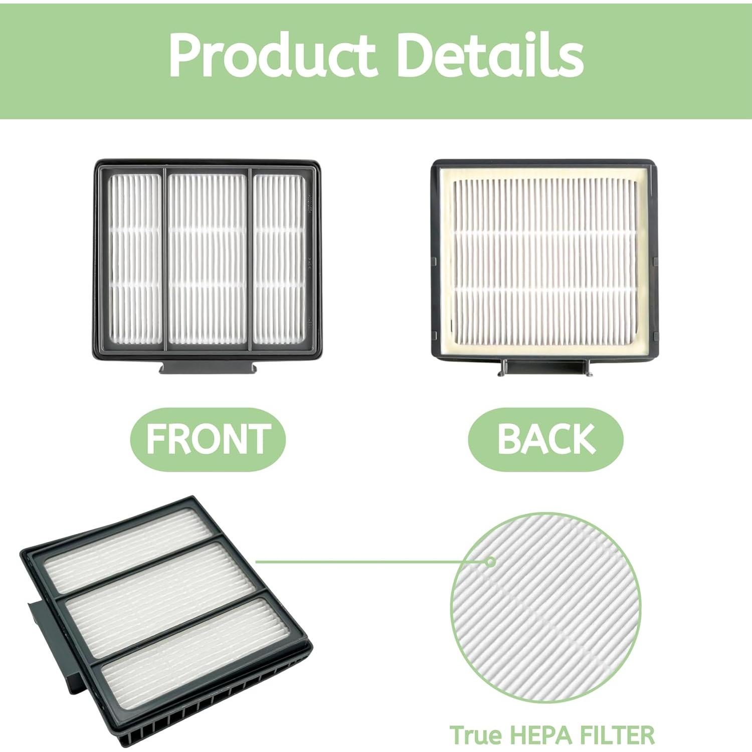 Filtros HEPA Nispira HBRVFFK950 para Aspiradoras Robot Shark - 2 Pzs