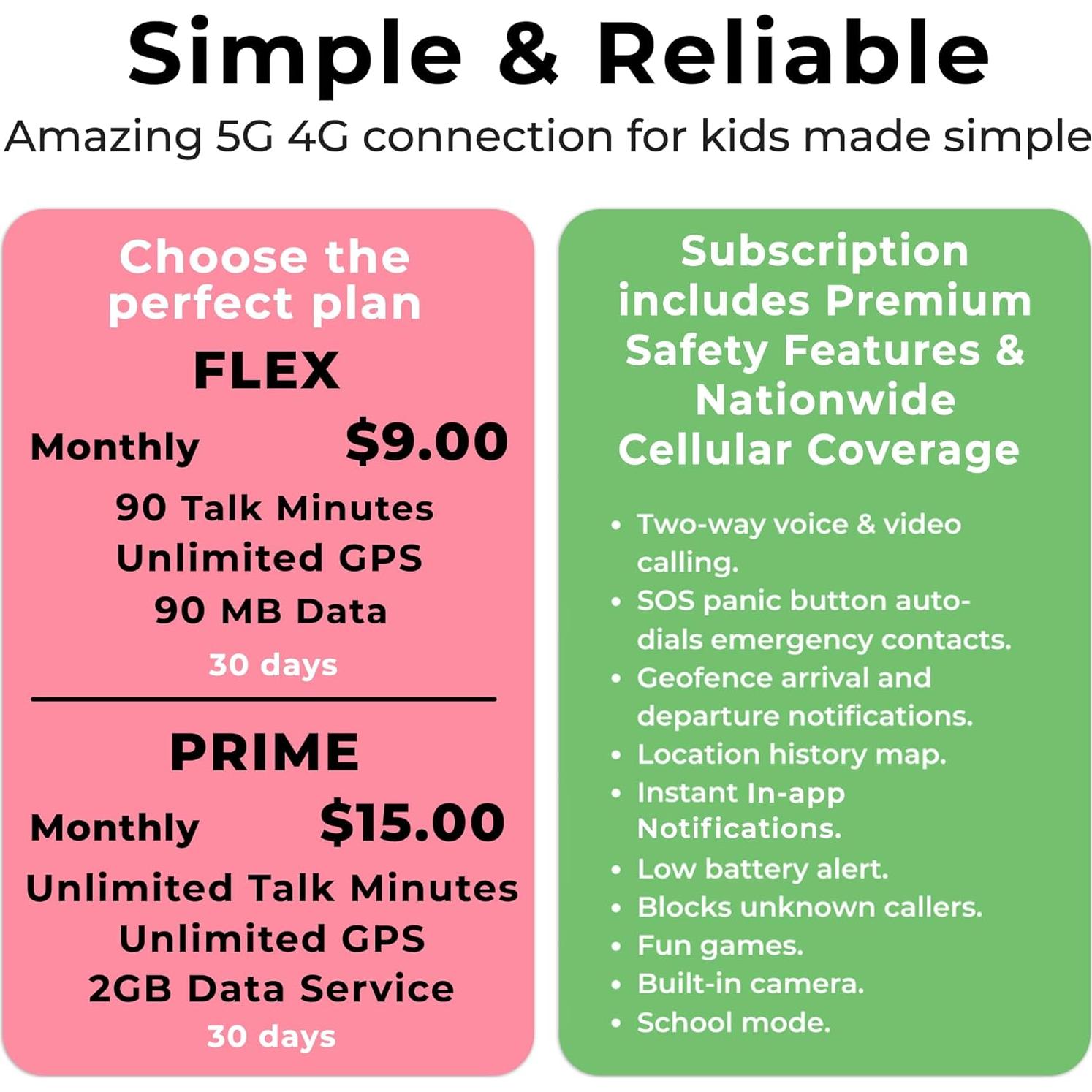 Reloj GPS para Niños SecuLife Rosa con Llamadas y SOS