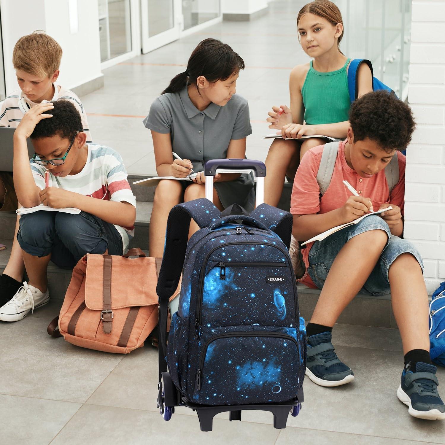 Mochila Rodante Etaishow para Niños 32x20x43cm Azul