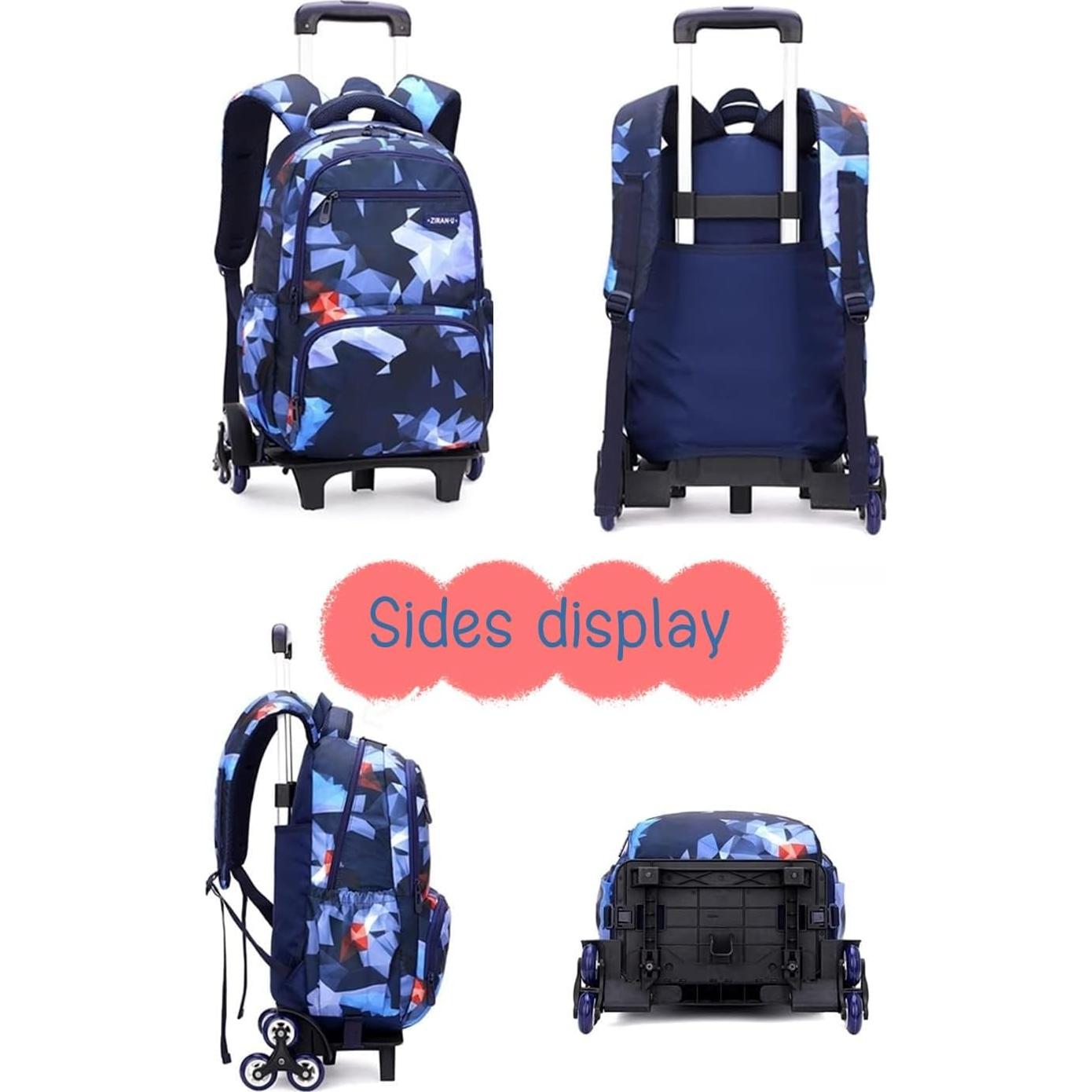 Mochila Rodante Etaishow para Niños 32x20x43cm Azul