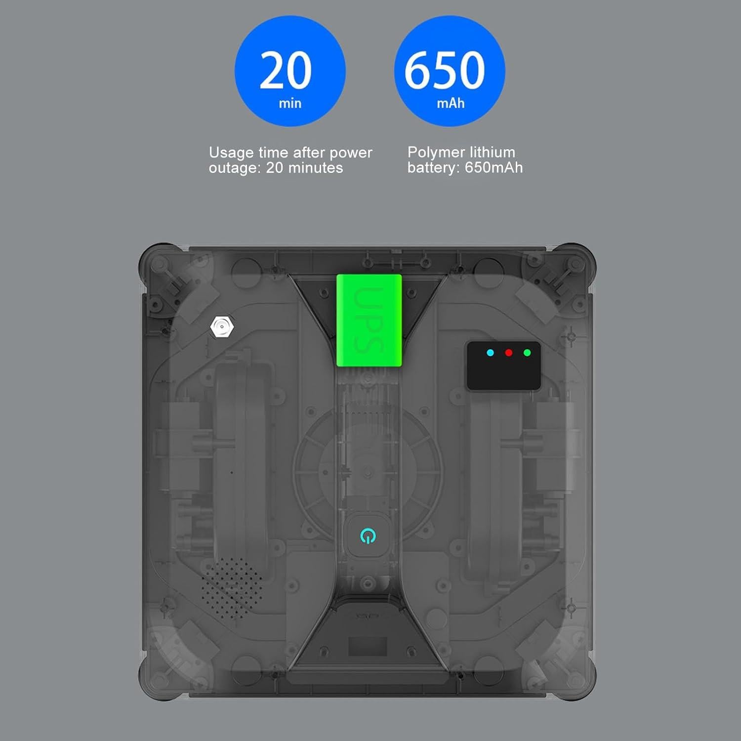 Window Cleaning Robot, Remote Control Window Vacuum Cleaner Automatic Window Cleaner with Water Spray Smart Window Glass Cleaner for High Rise, 2800pa Strong Suction, Low Noise