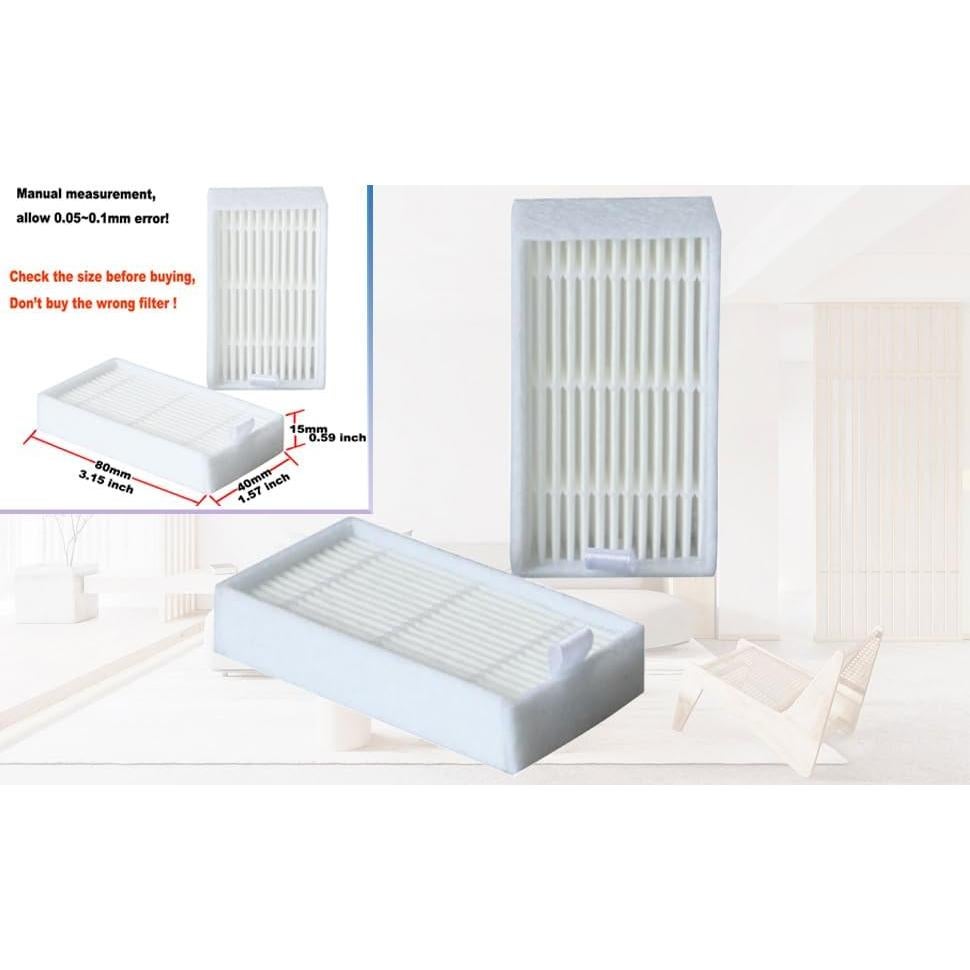 20 Filtros HEPA Reemplazo DrAer para Aspiradoras ILIFE V3 V5