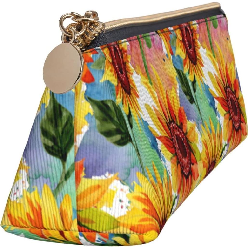 Estuche de Lápiz OUZPGAQ Girasol Colorido Impermeable