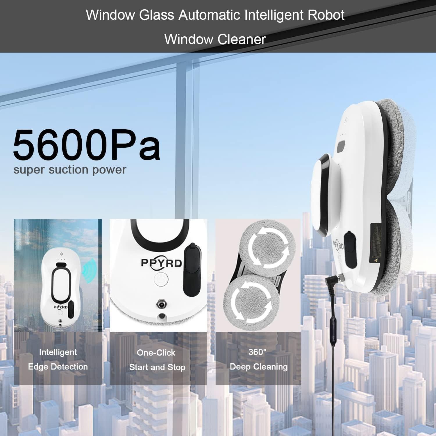 Robot Limpiador de Ventanas Genérico con Control Remoto y Agua