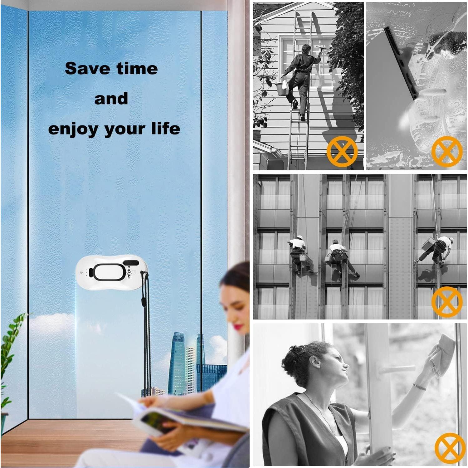 Robot Limpiador de Ventanas Genérico con Control Remoto y Agua