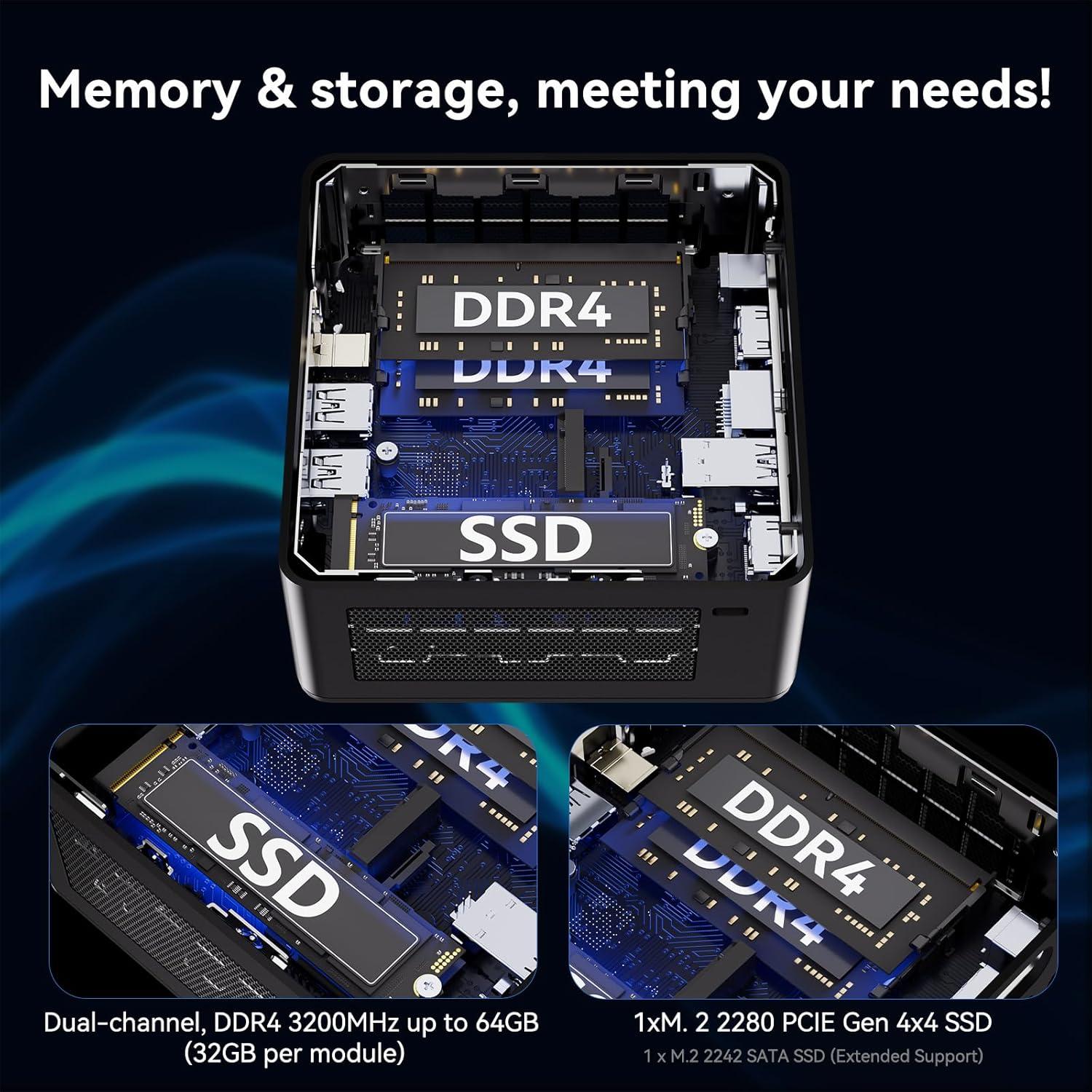 Mini PC Intel NUC 12 Pro i7 32GB RAM 1TB SSD WiFi 6E