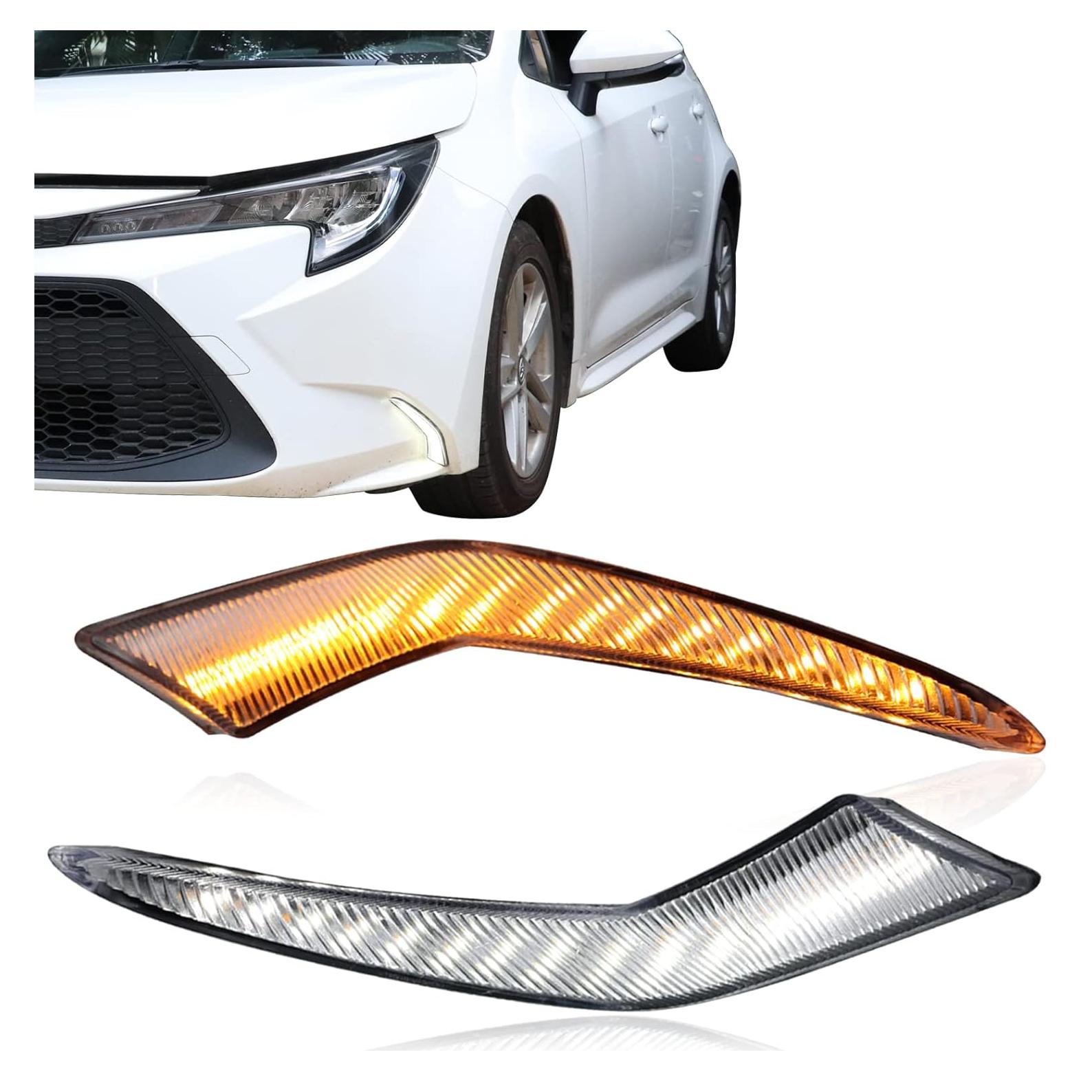 Parachoques Delantero LED Niebla GEEGEETOP Corolla 2021-2023