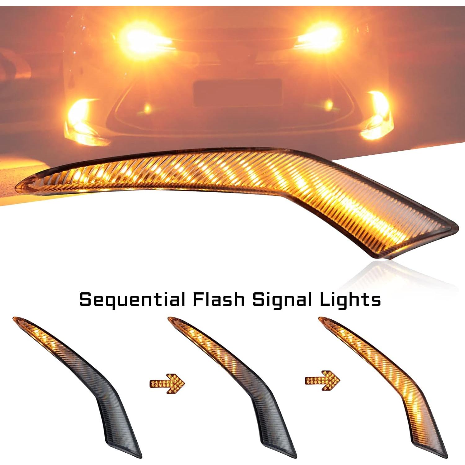 Parachoques Delantero LED Niebla GEEGEETOP Corolla 2021-2023