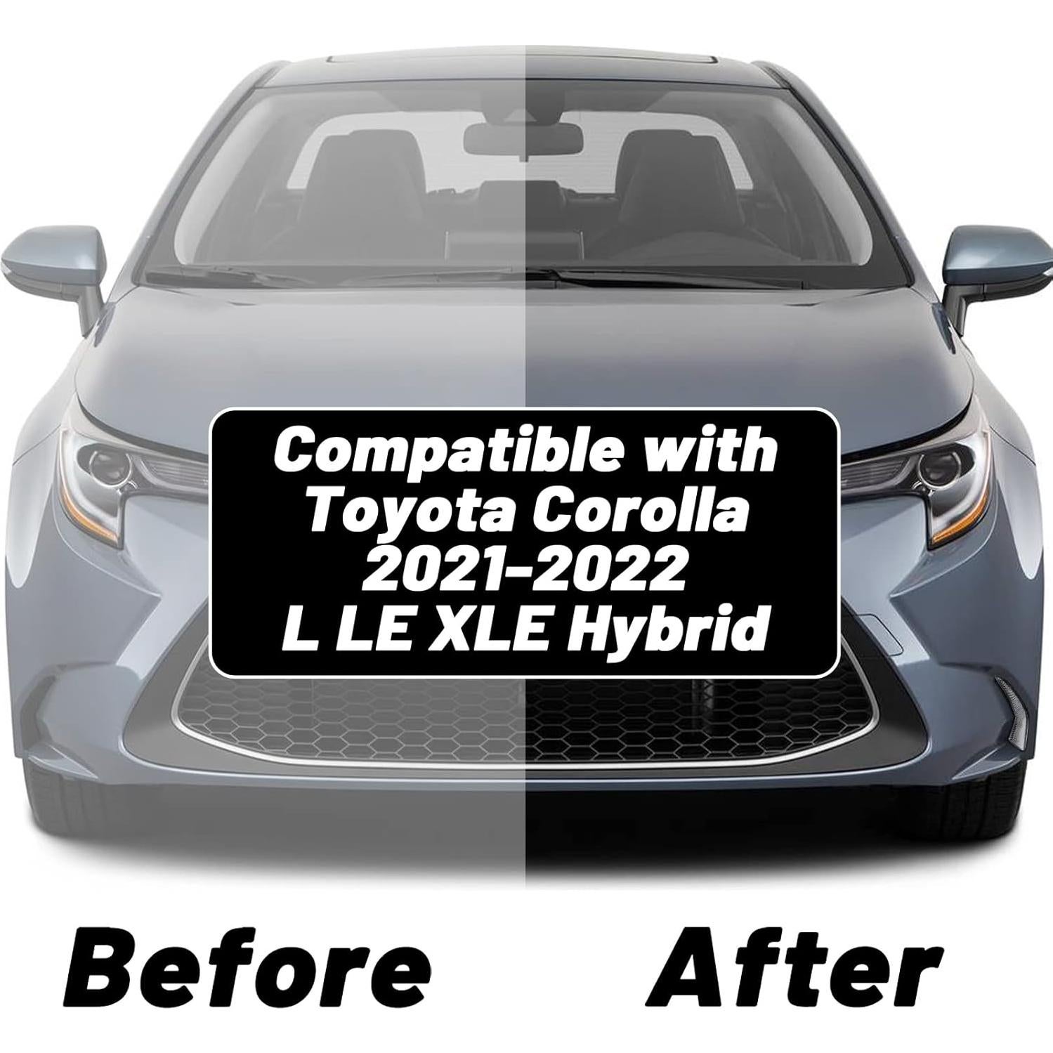 Parachoques Delantero LED Niebla GEEGEETOP Corolla 2021-2023