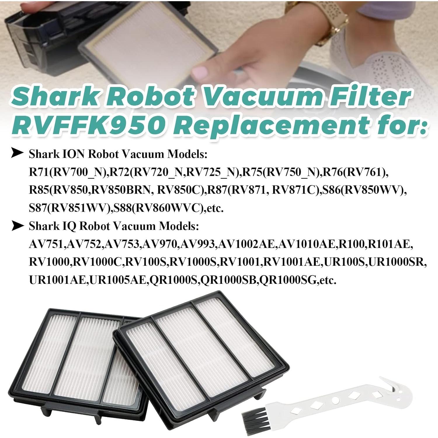 Filtros y Cepillos de Reemplazo Shark RVFFK950 y RVSBK950