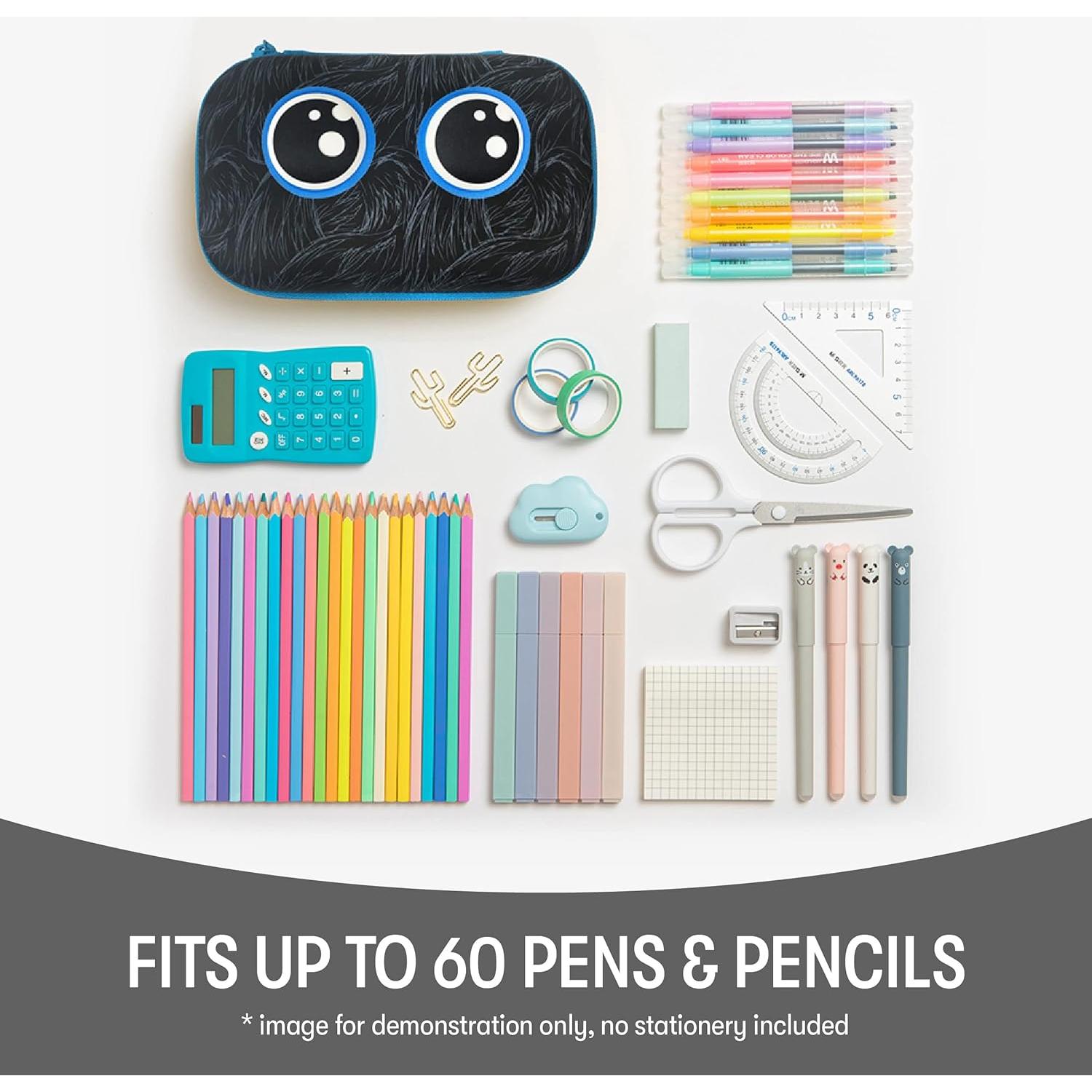 Estuche de Lápices ZIPIT Beast Negro 21x13cm Gran Capacidad