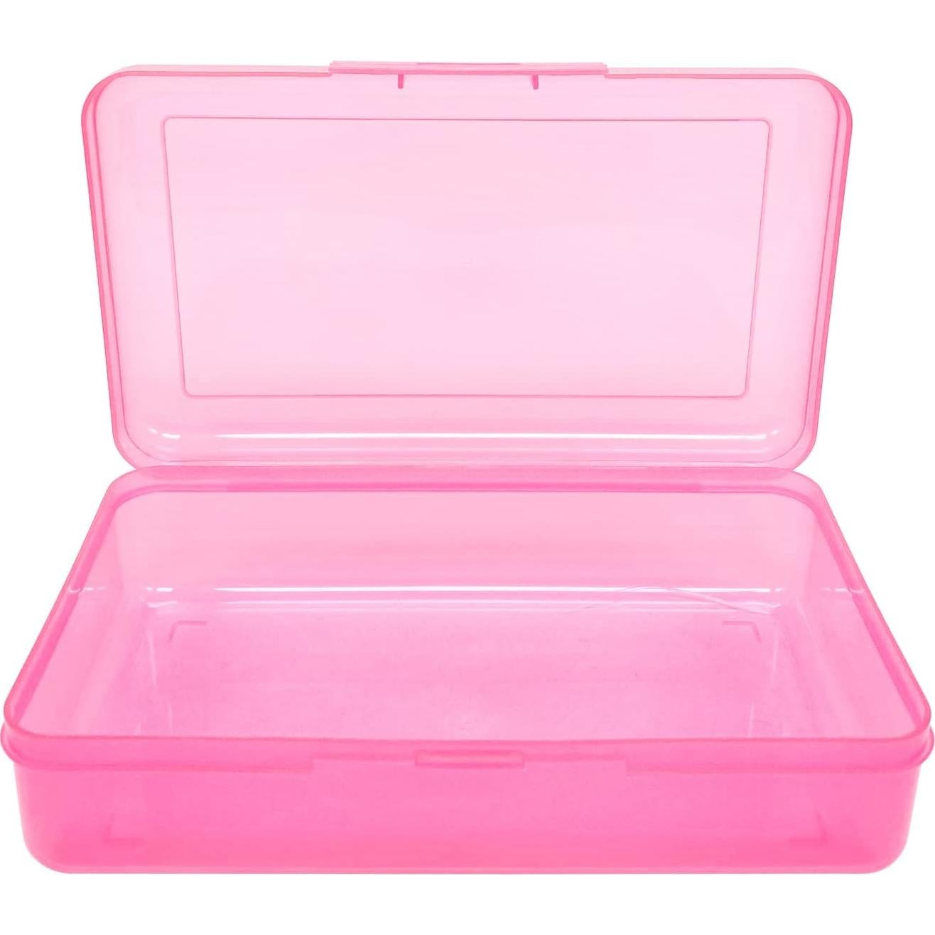 Caja de Lápices Ykimok Rosa Apilable 20.5x12x5.8cm