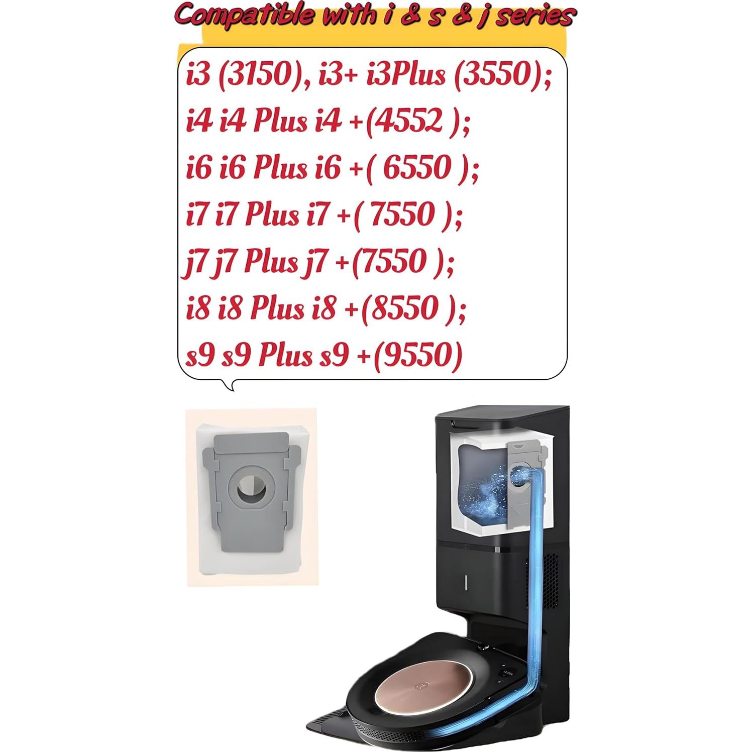 10 Bolsas de Vacío Smaiasl Compatibles con iRobot Roomba