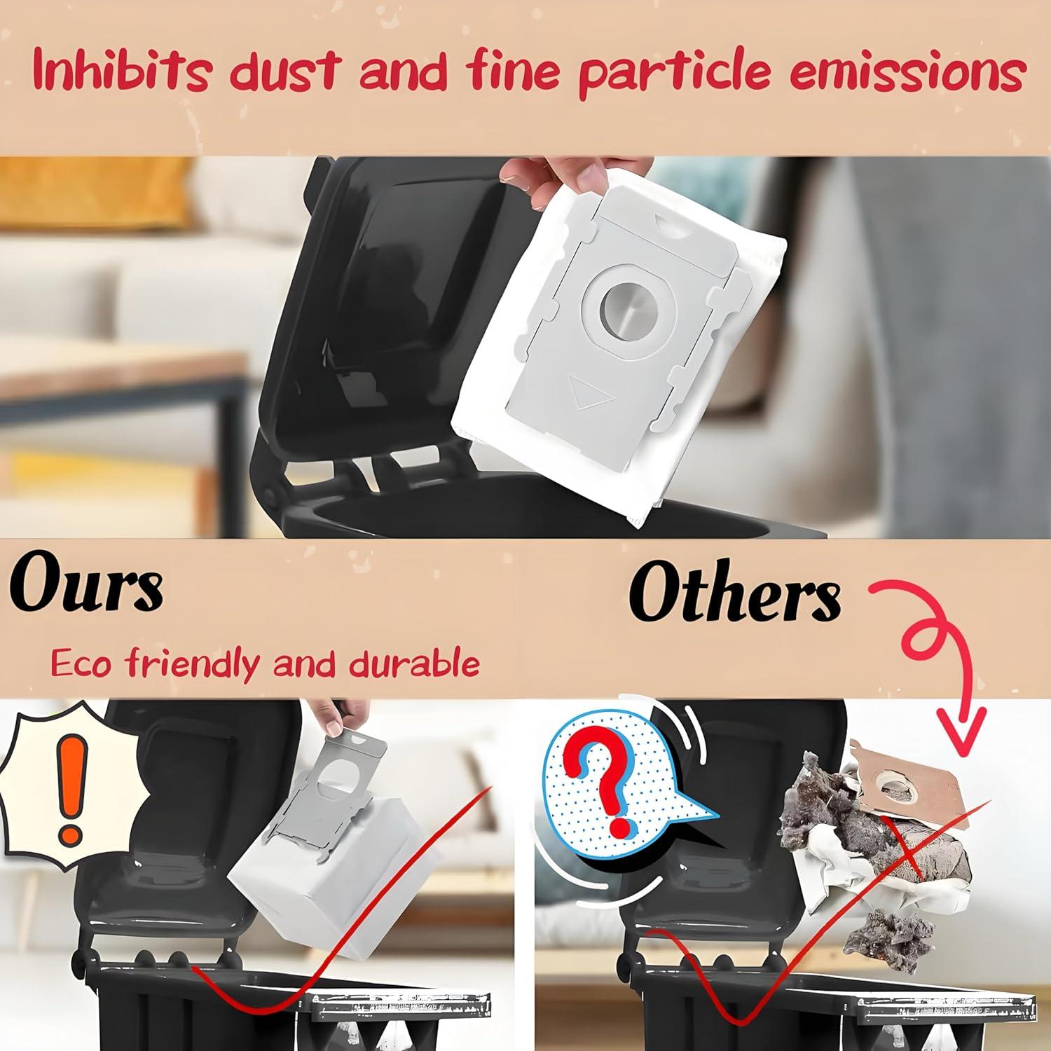 10 Bolsas de Vacío Smaiasl Compatibles con iRobot Roomba