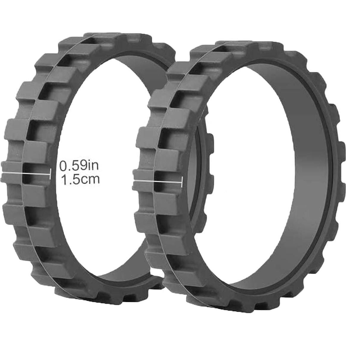 Neumáticos de Caucho Antideslizantes ToSSme para iRobot Roomba 500-900 (Paquete de 2)