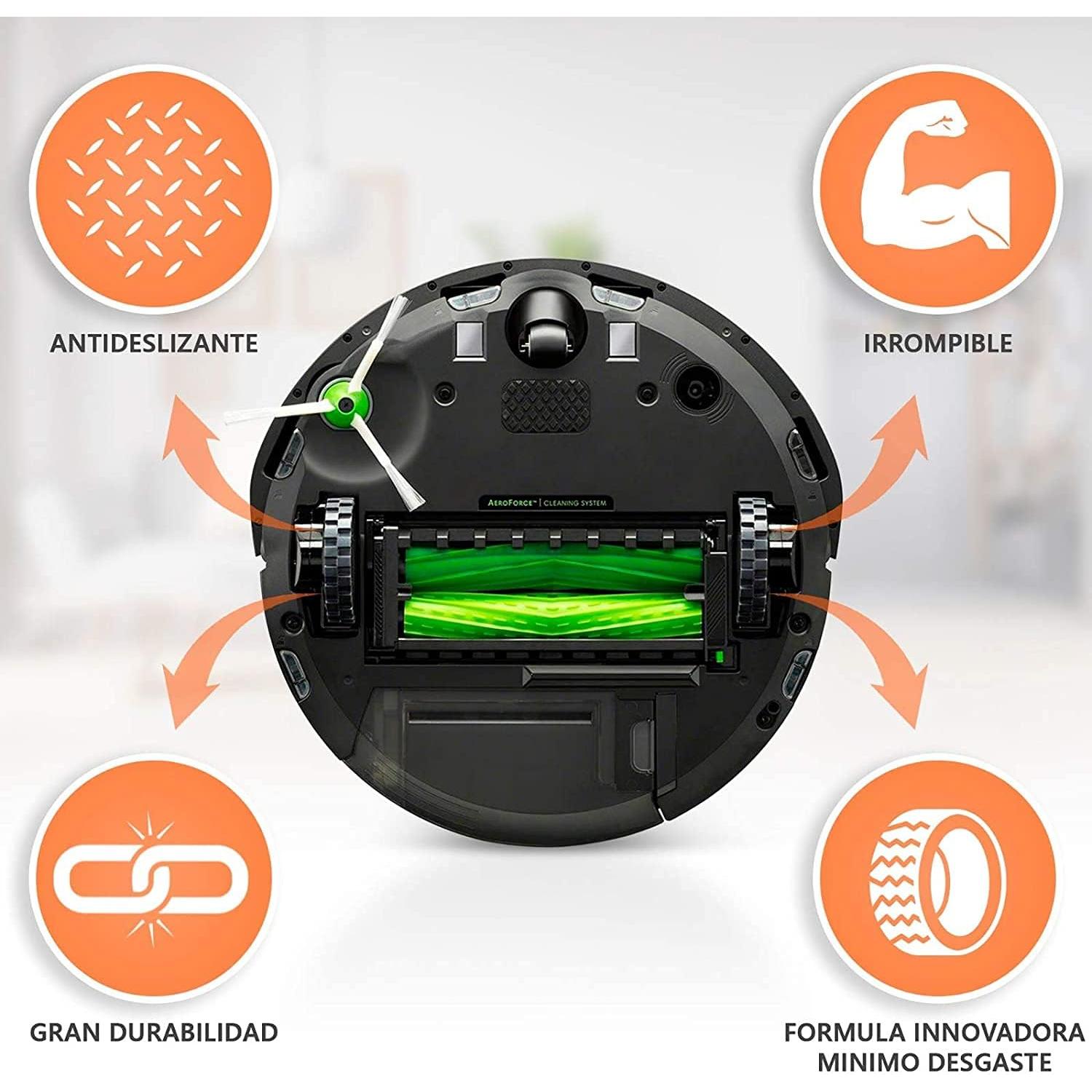 Neumáticos de Caucho Antideslizantes ToSSme para iRobot Roomba 500-900 (Paquete de 2)