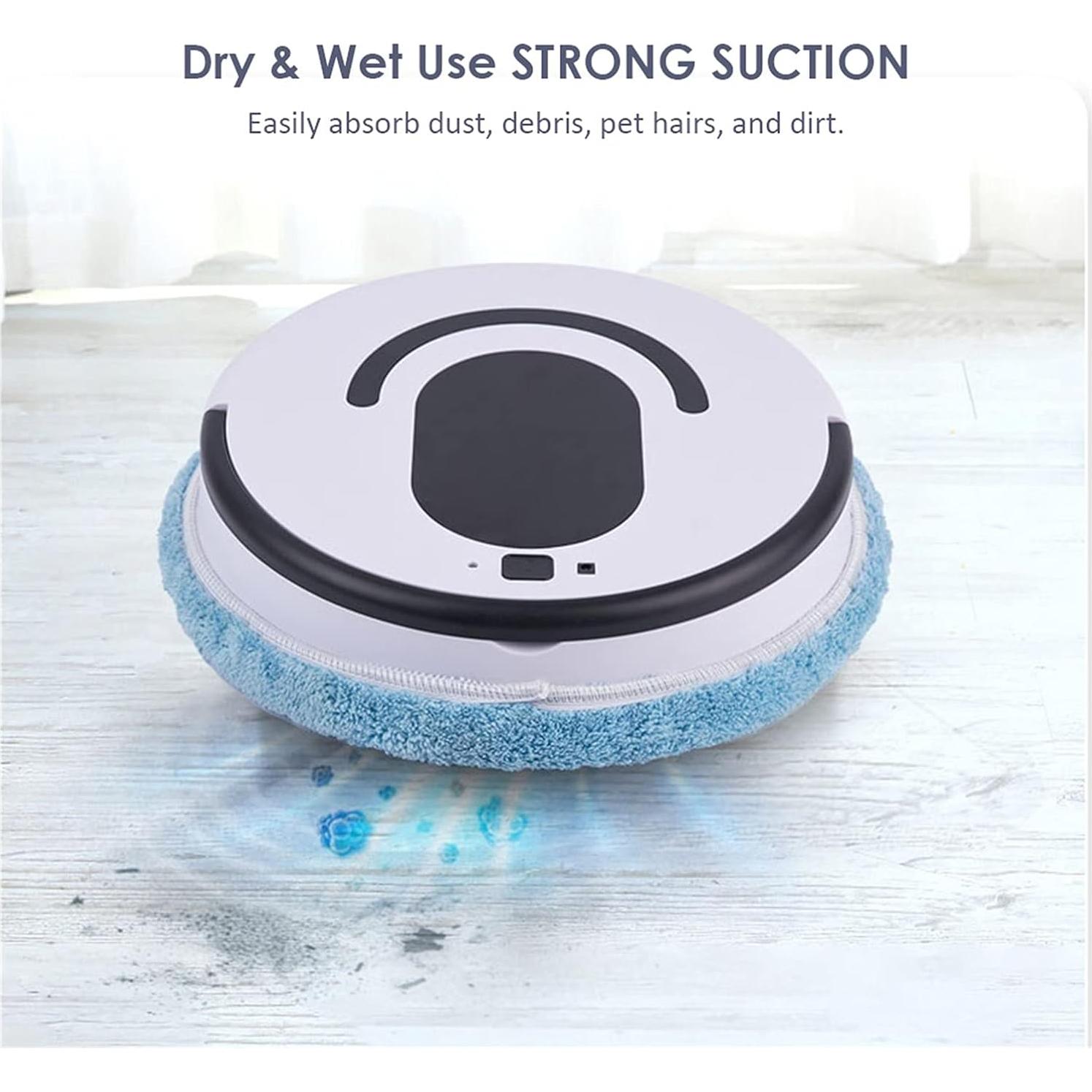 5V Robot Vacuum Cleaner Mopping Robot Automatic Mopper Powerful Low Noise USB Rechargeable Sweeping Sweeper 3 Cleaning Modes (Color : B) (B)