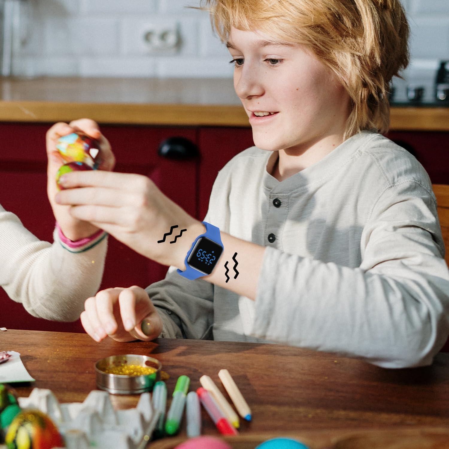 Reloj Deportivo Digital para Niños Marca 022-E Azul Frío