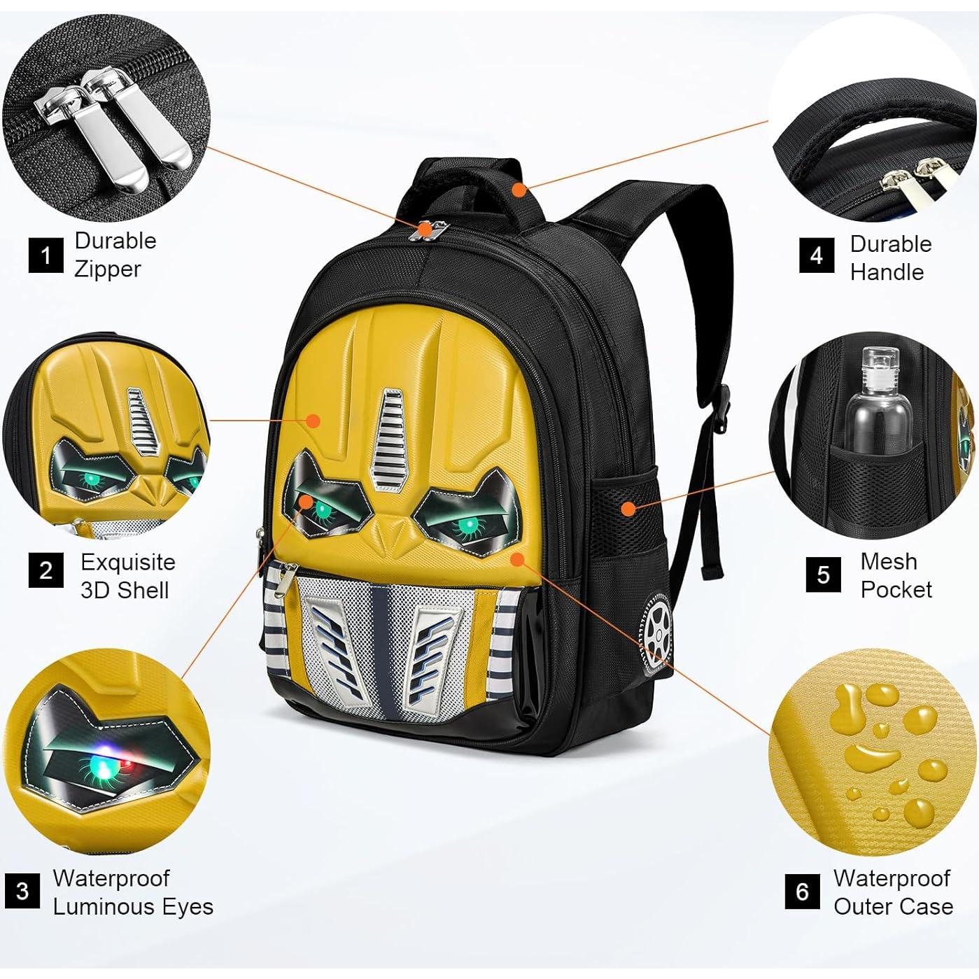 Mochila Dilunar para Niños 40x30x15 cm Amarilla