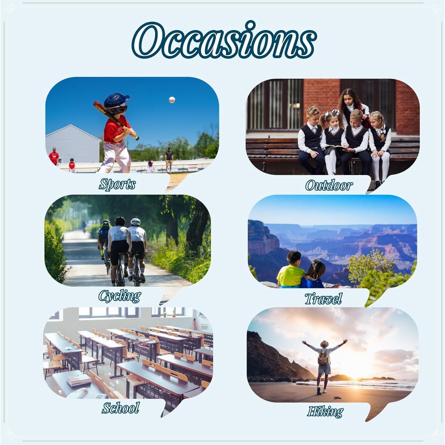 Mochila Escolar VIDOSCLA Azul Profundo 32x19x46cm 27.9L