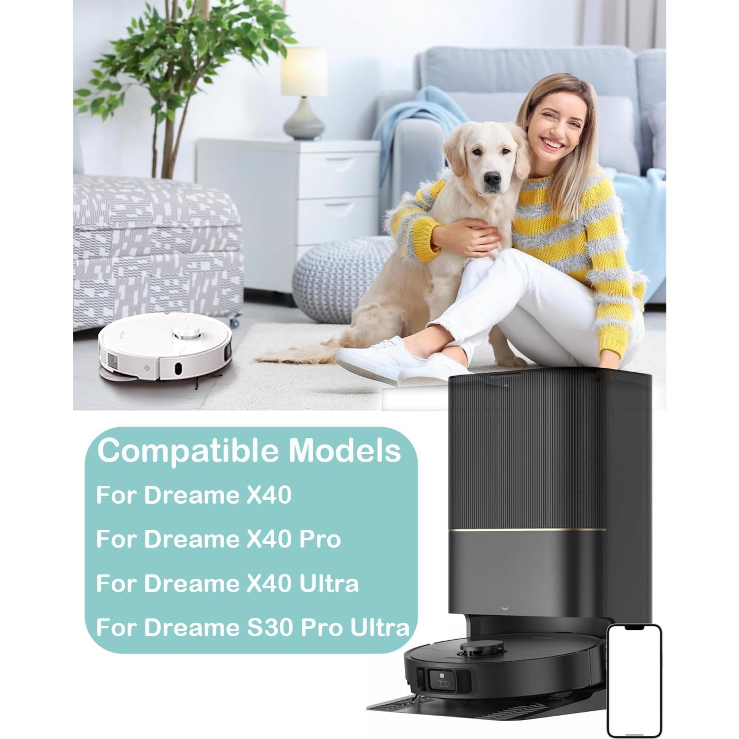 Kit de Repuestos para Aspiradora Robot Dreame X40 Ultra - Filtros HEPA y Cepillos