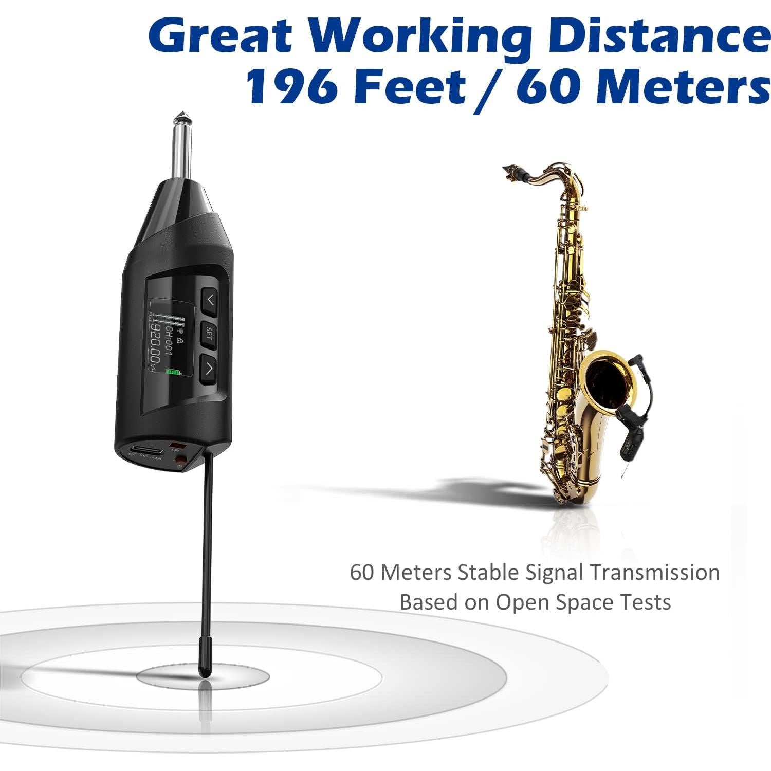 Micrófono Inalámbrico SGPRO TR-15 para Saxofón y Trompeta