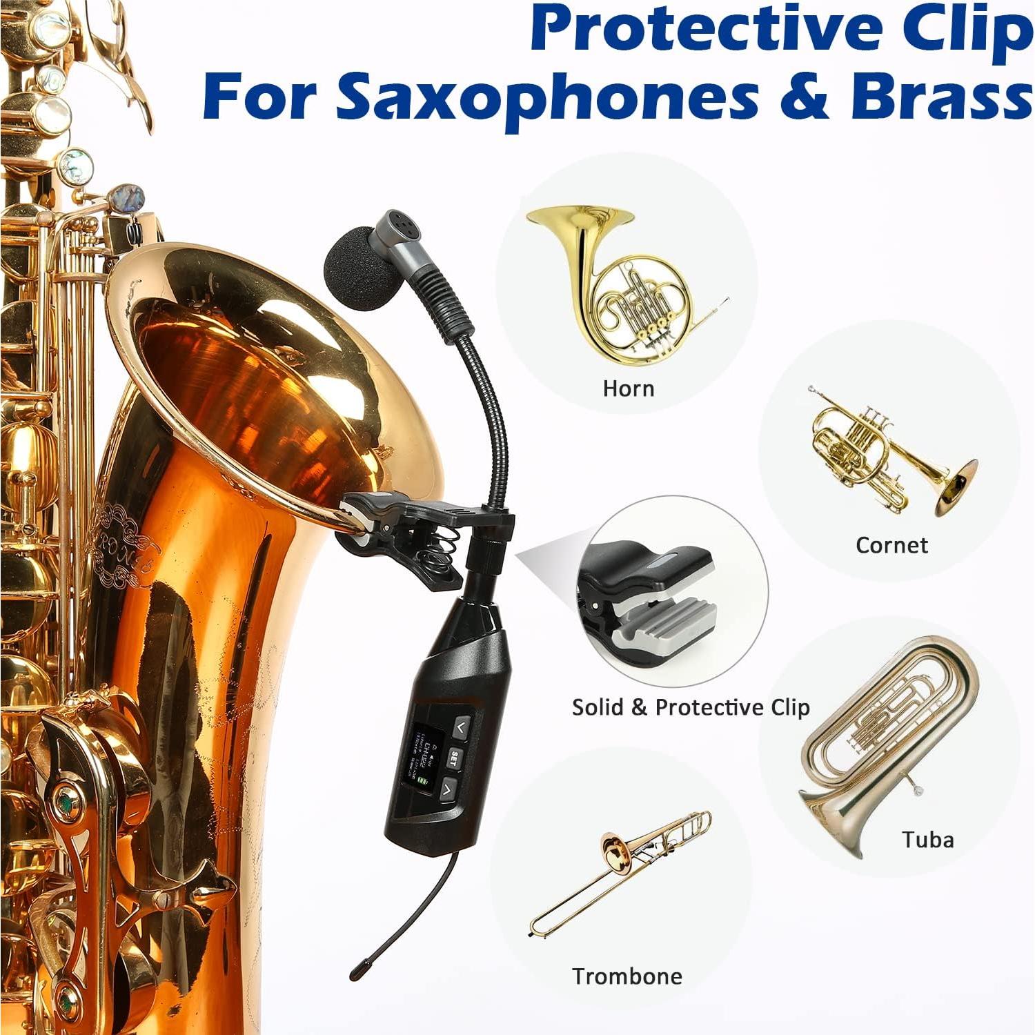 Micrófono Inalámbrico SGPRO TR-15 para Saxofón y Trompeta