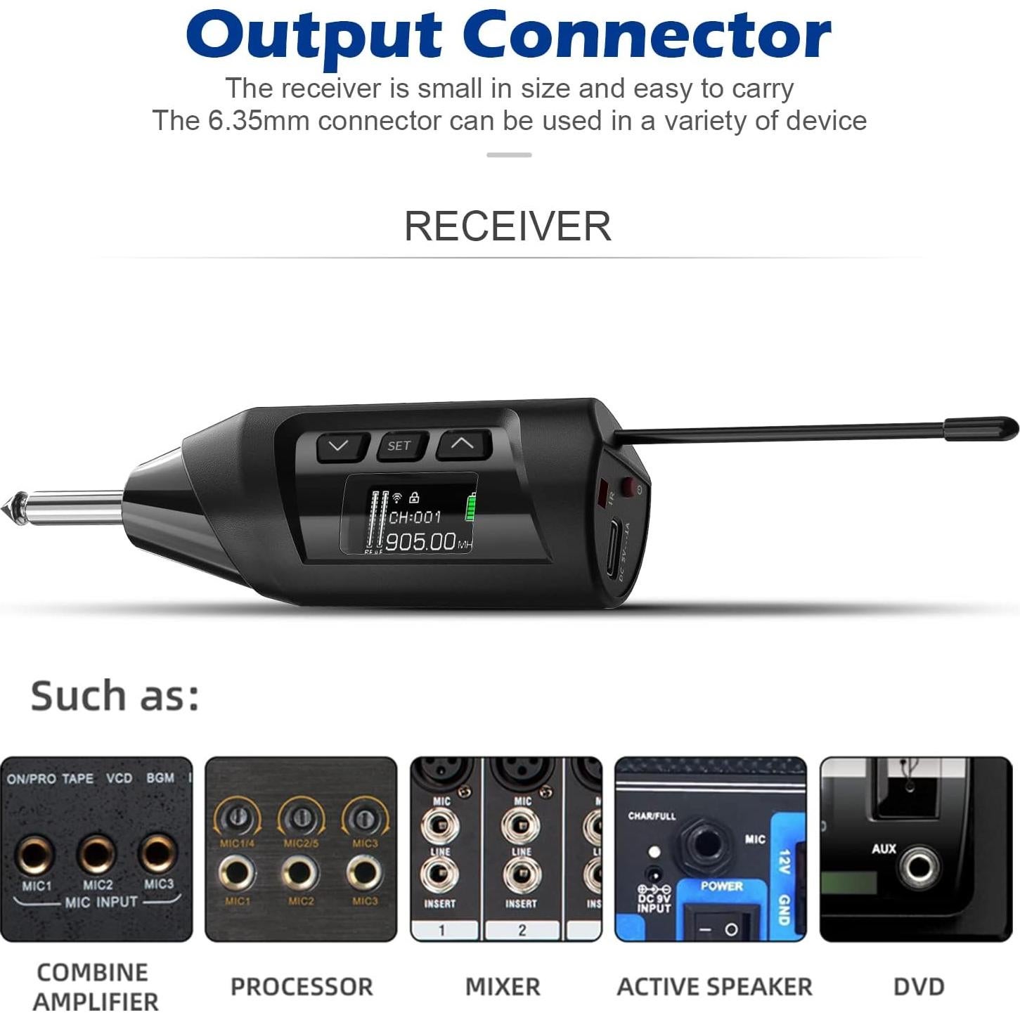 Micrófono Inalámbrico SGPRO TR-15 para Saxofón y Trompeta