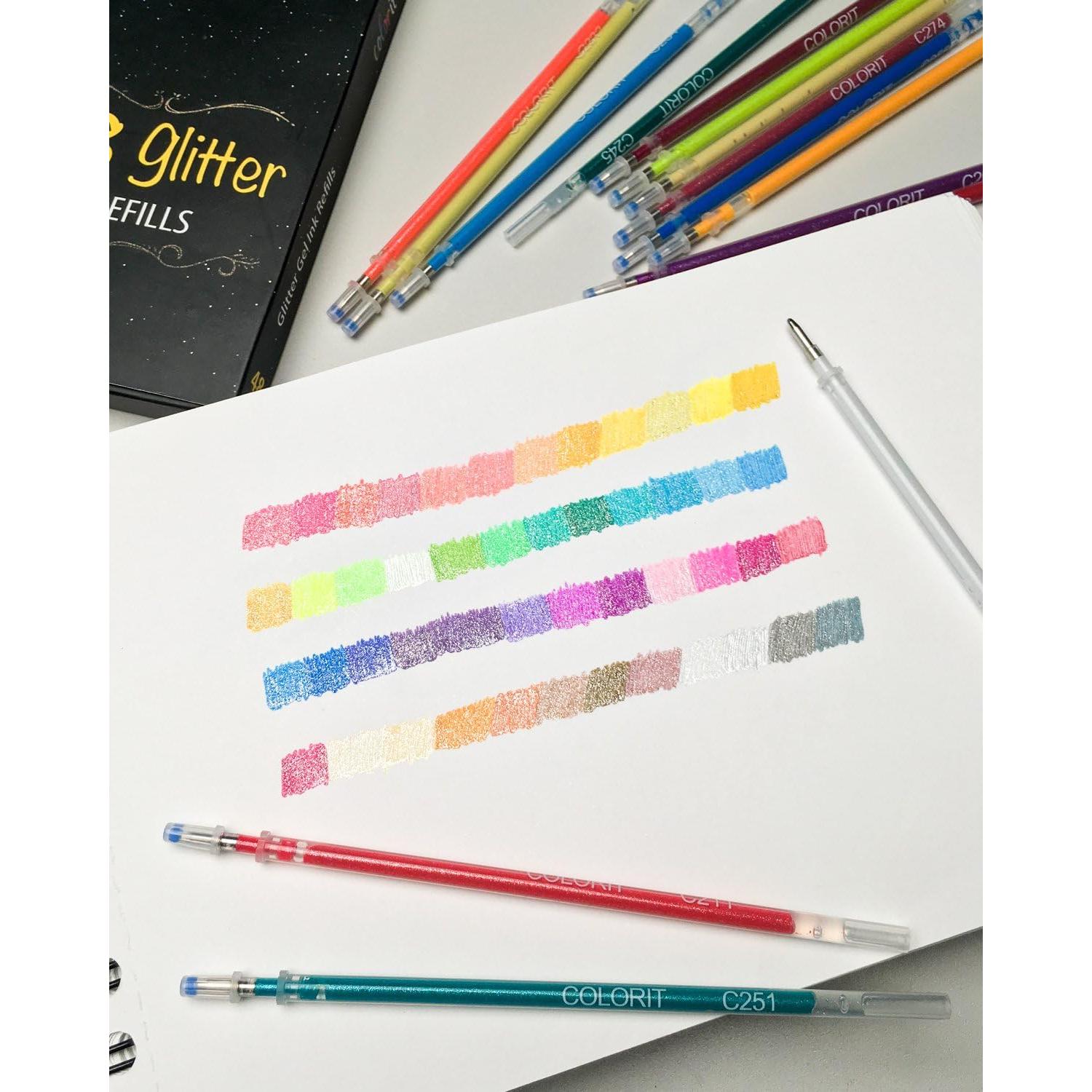 Recargas de Tinta ColorIt para Bolígrafos de Gel 48 Piezas